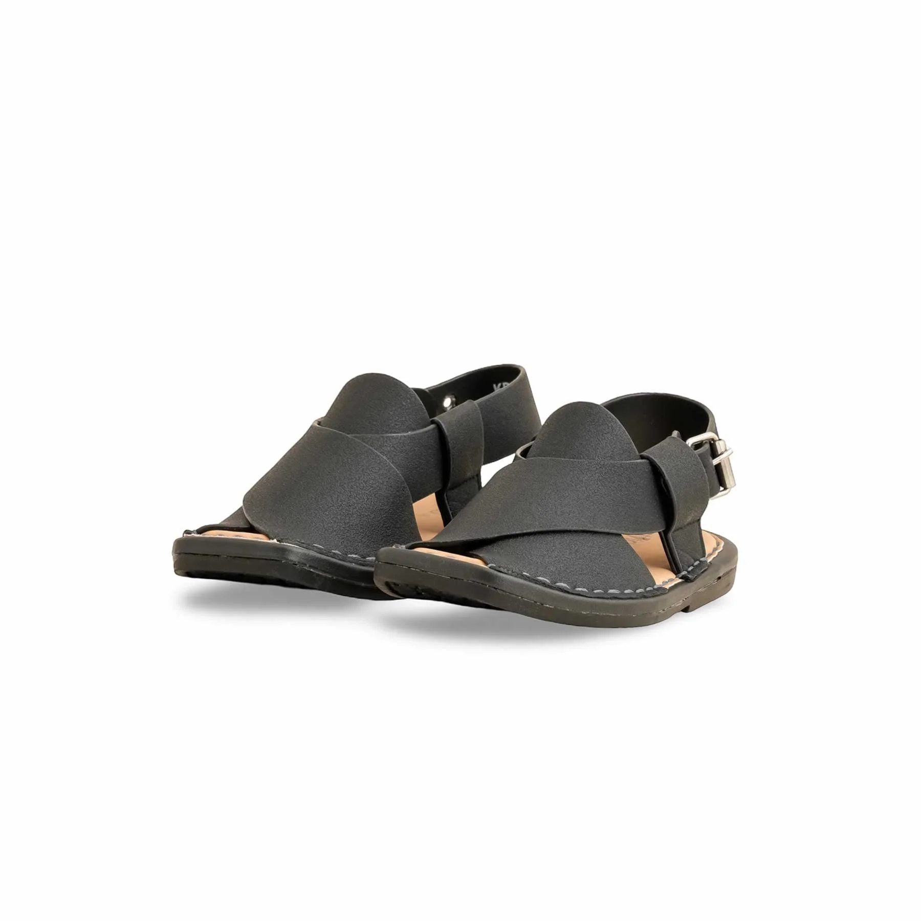 Boys Black Peshawari Chappal KD9982 - Image 3
