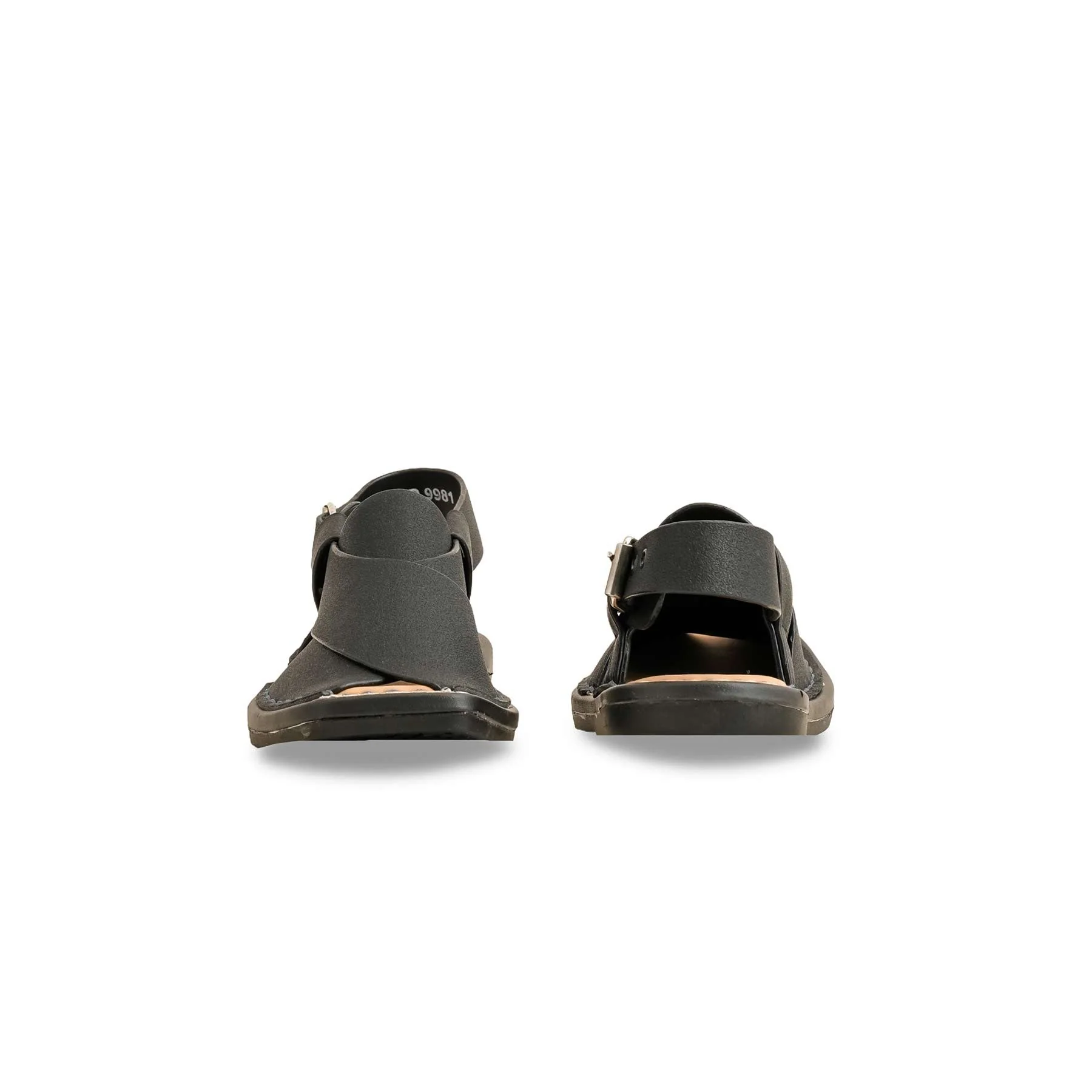 Boys Black Peshawari Chappal KD9982 - Image 4