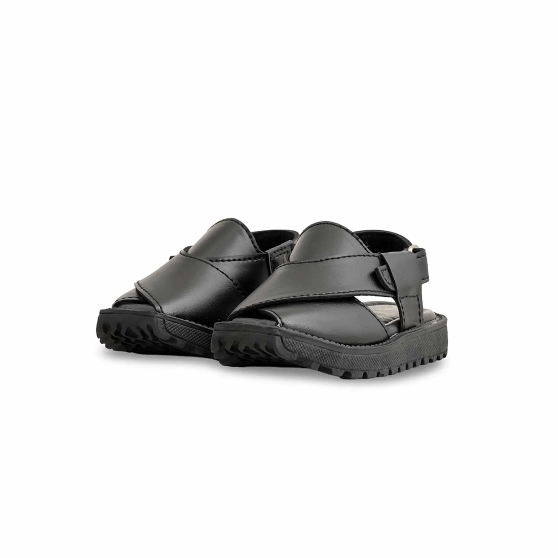Boys Black Peshawari Chappal KD9992 - Image 3