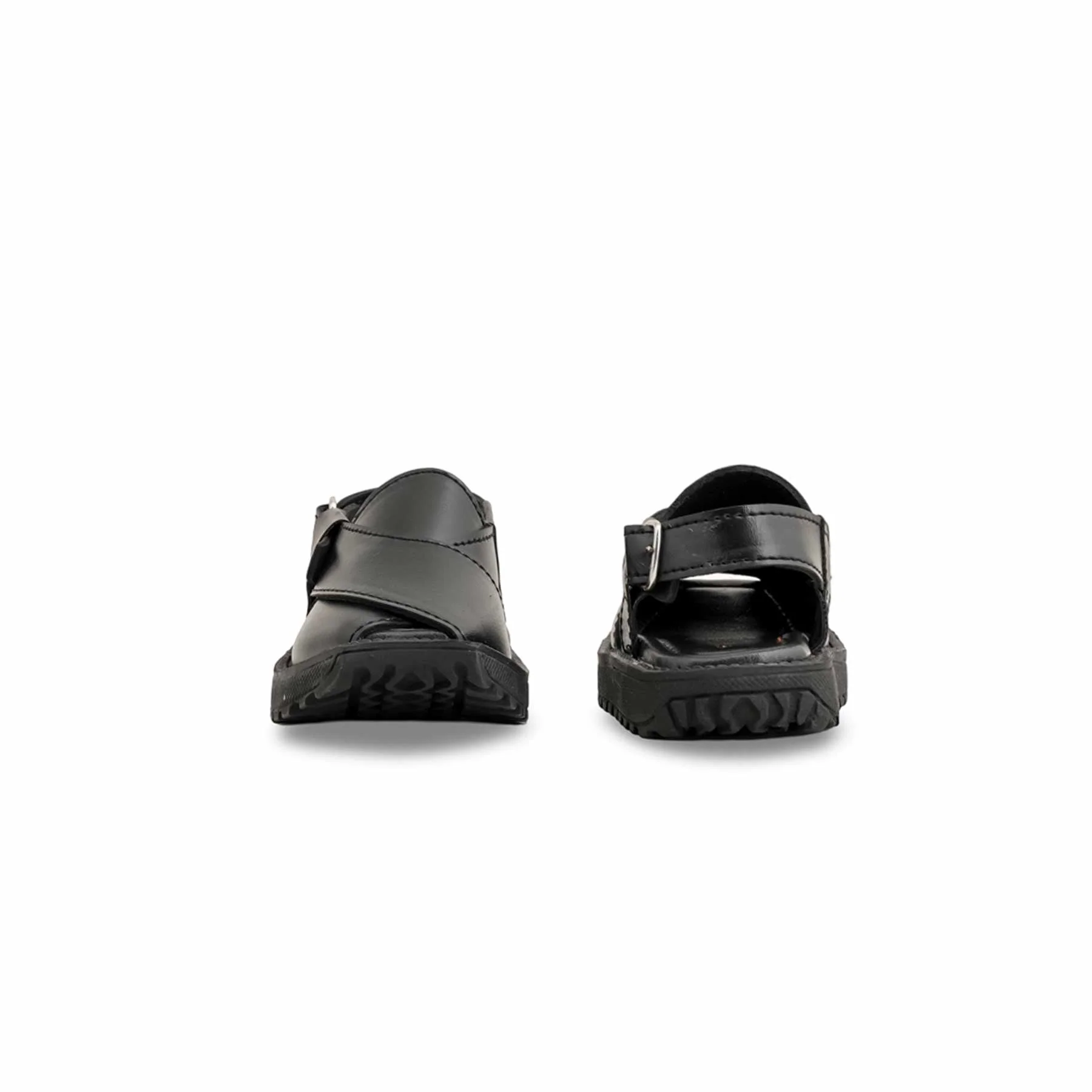 Boys Black Peshawari Chappal KD9992 - Image 4