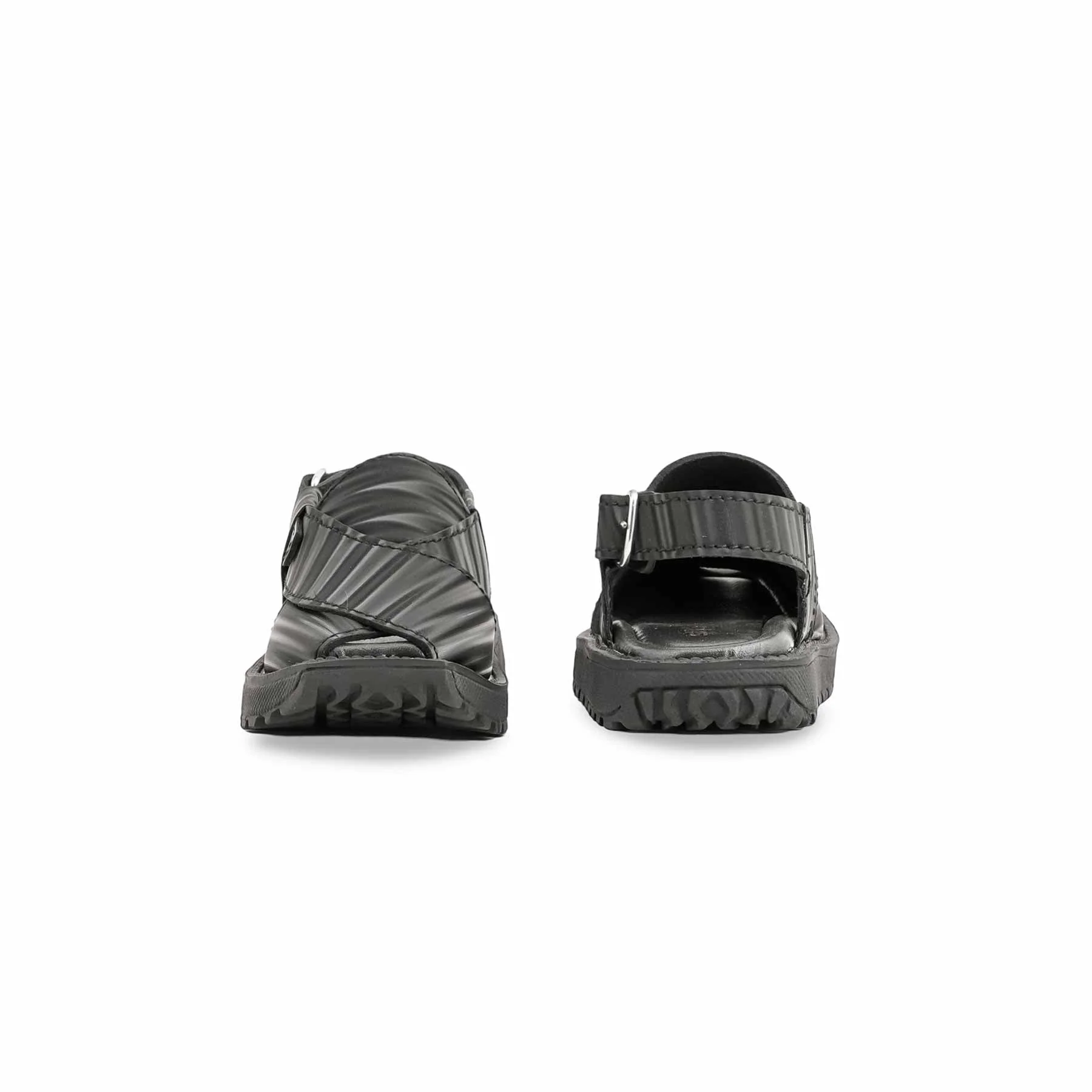 Boys Black Peshawari Chappal KD9994 - Image 4