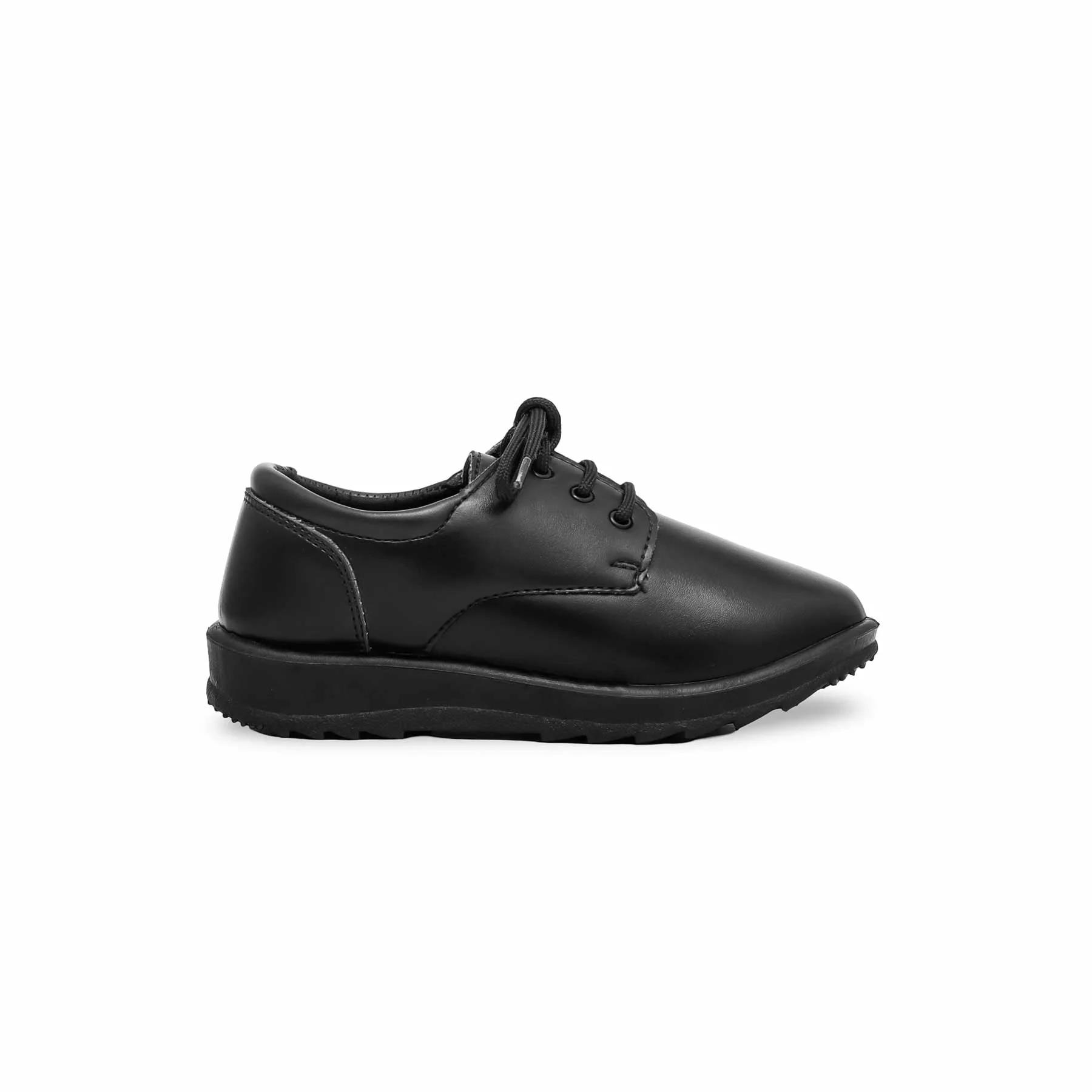 Boys Black Lace Up School Shoes SK1059 - Image 2