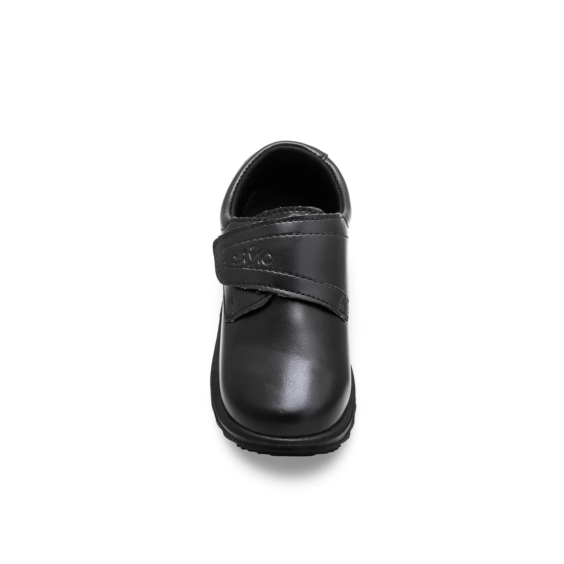 Boys Black Velcro Strap School Shoes SK1061 - Image 3