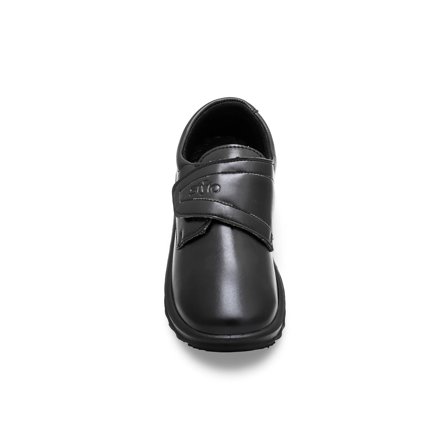 Boys Black Velcro Strap School Shoes SK1062 - Image 3