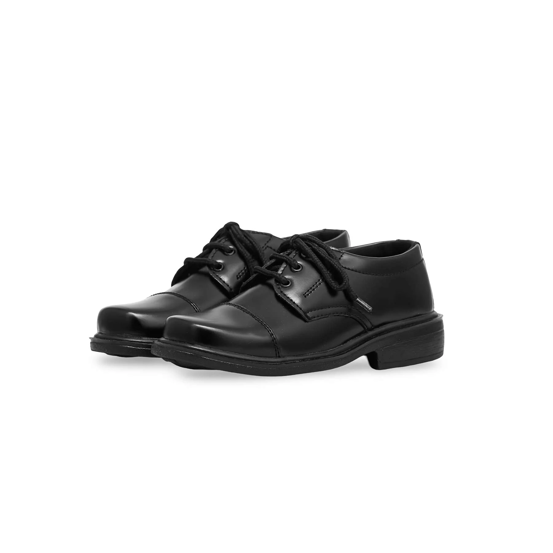 Boys Black Lace Up School Shoes SK1068 - Image 3