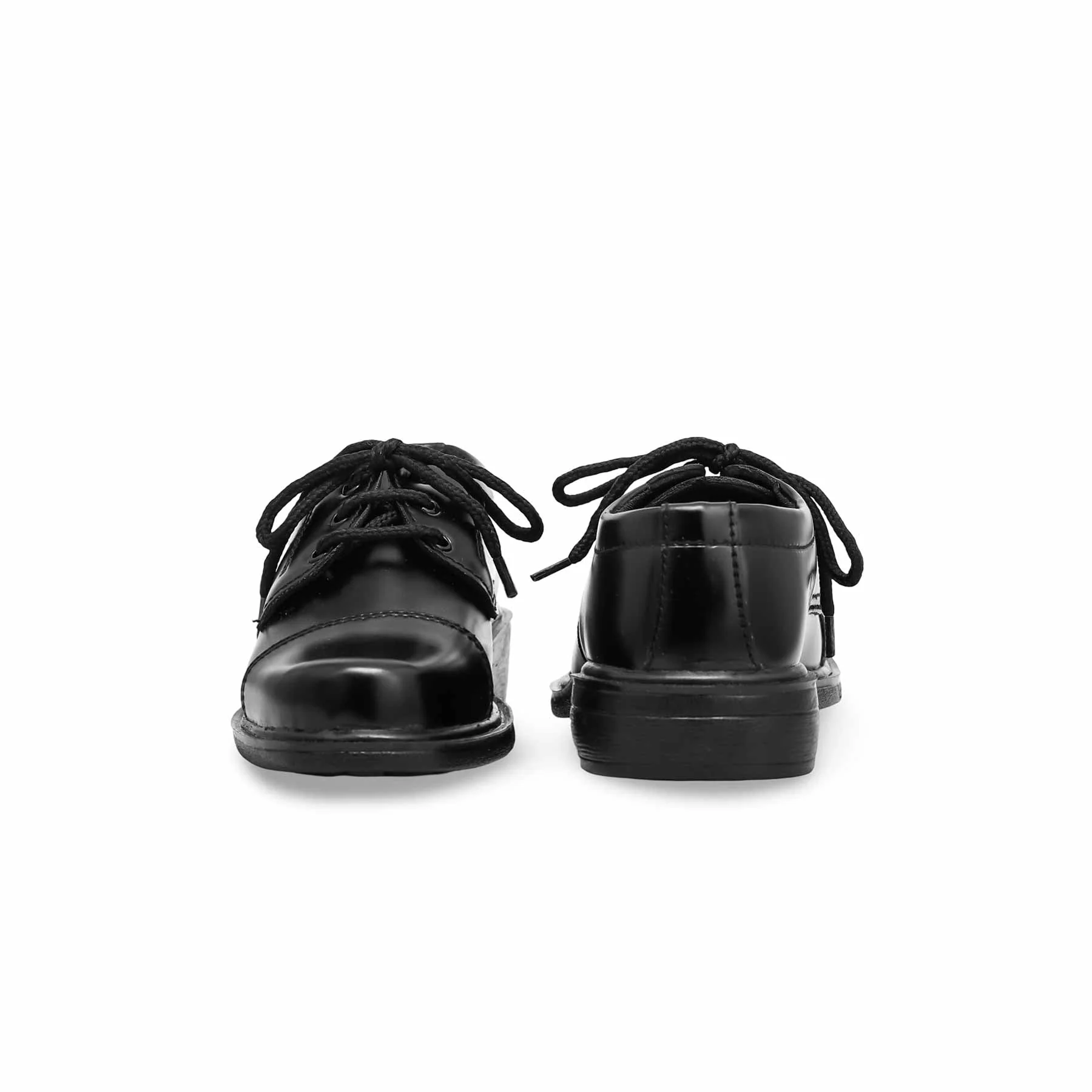 Boys Black Lace Up School Shoes SK1068 - Image 4