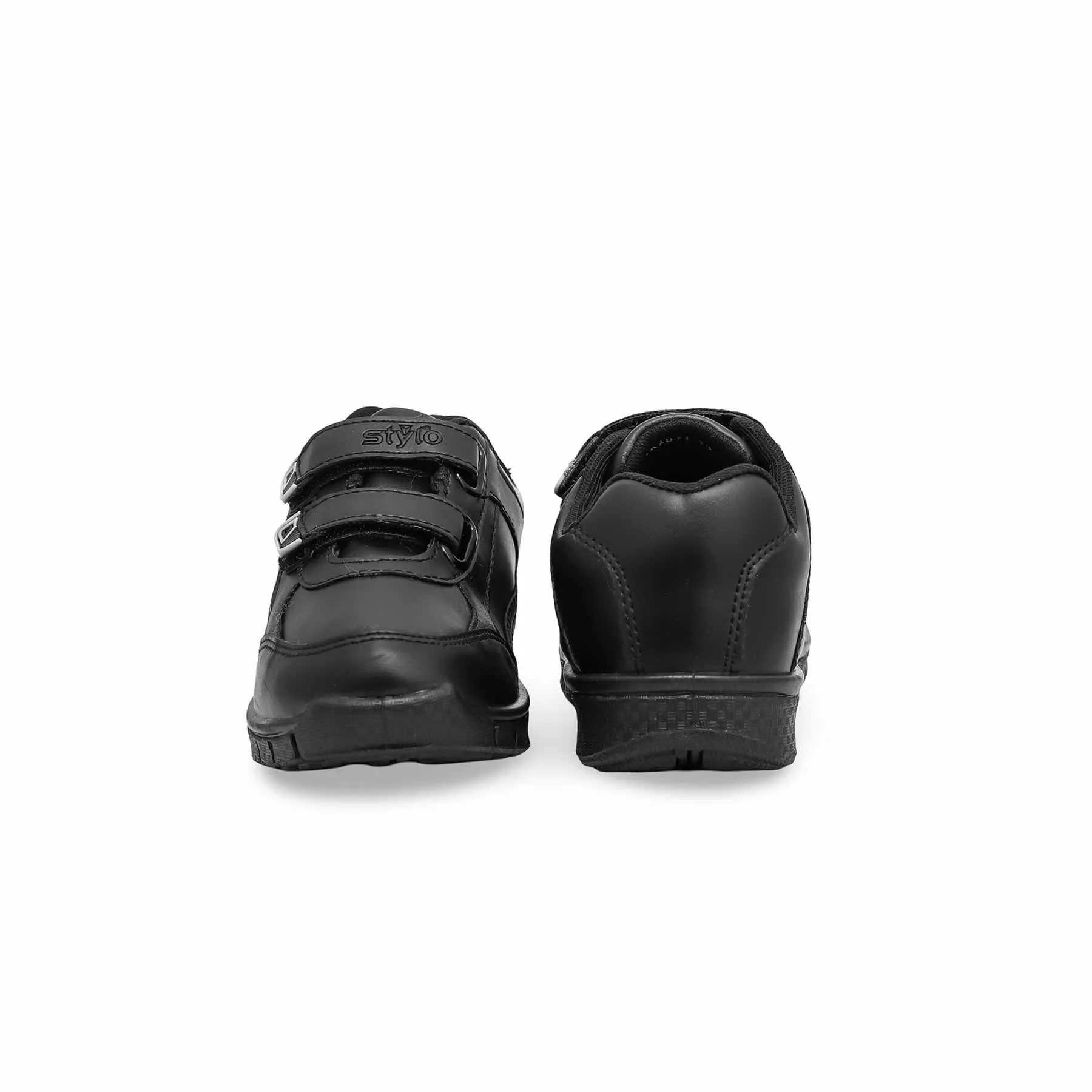Boys Black Velcro Sports School Shoes SK1071 - Image 3