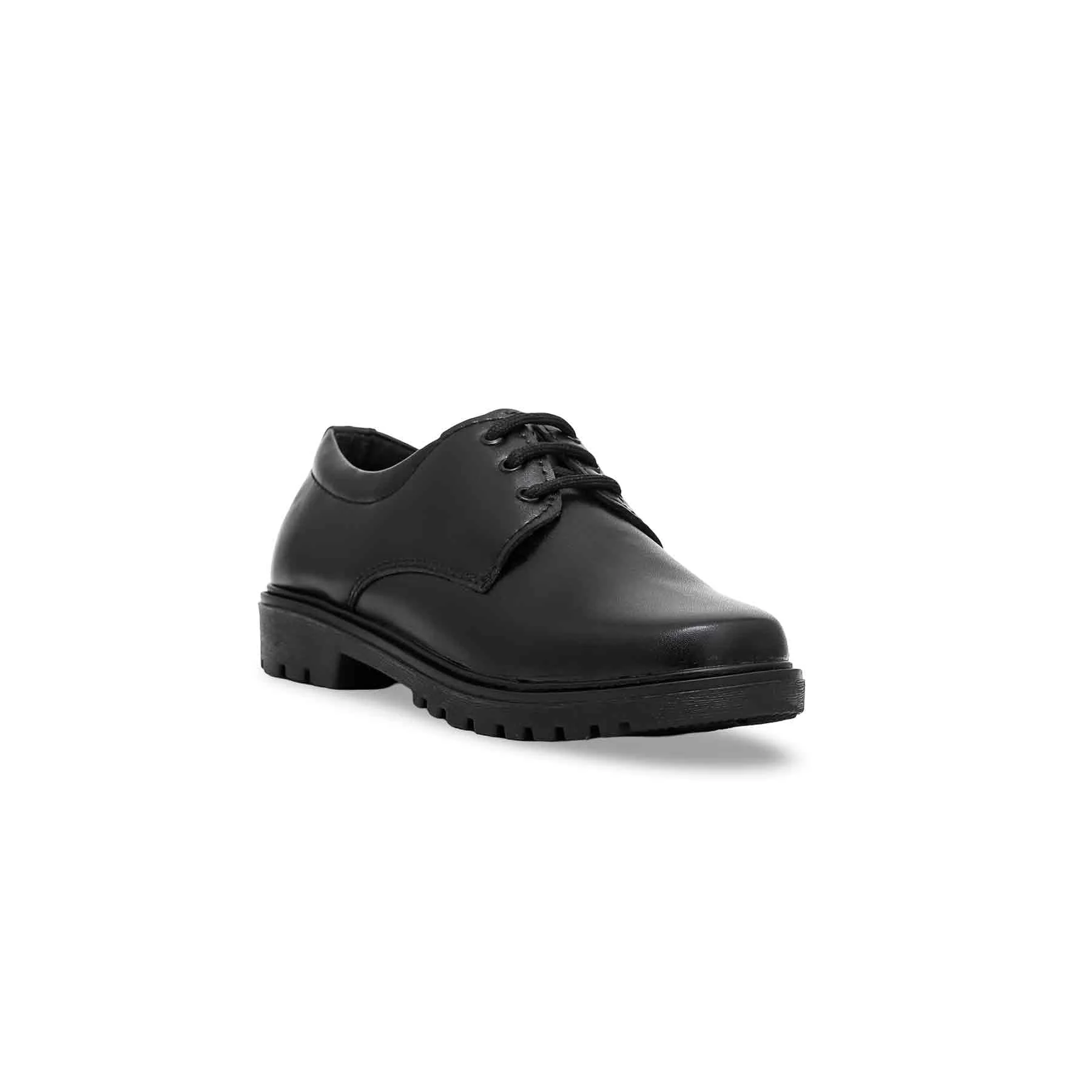 Boys Black Lace Up School Shoes SK1075 - Image 3