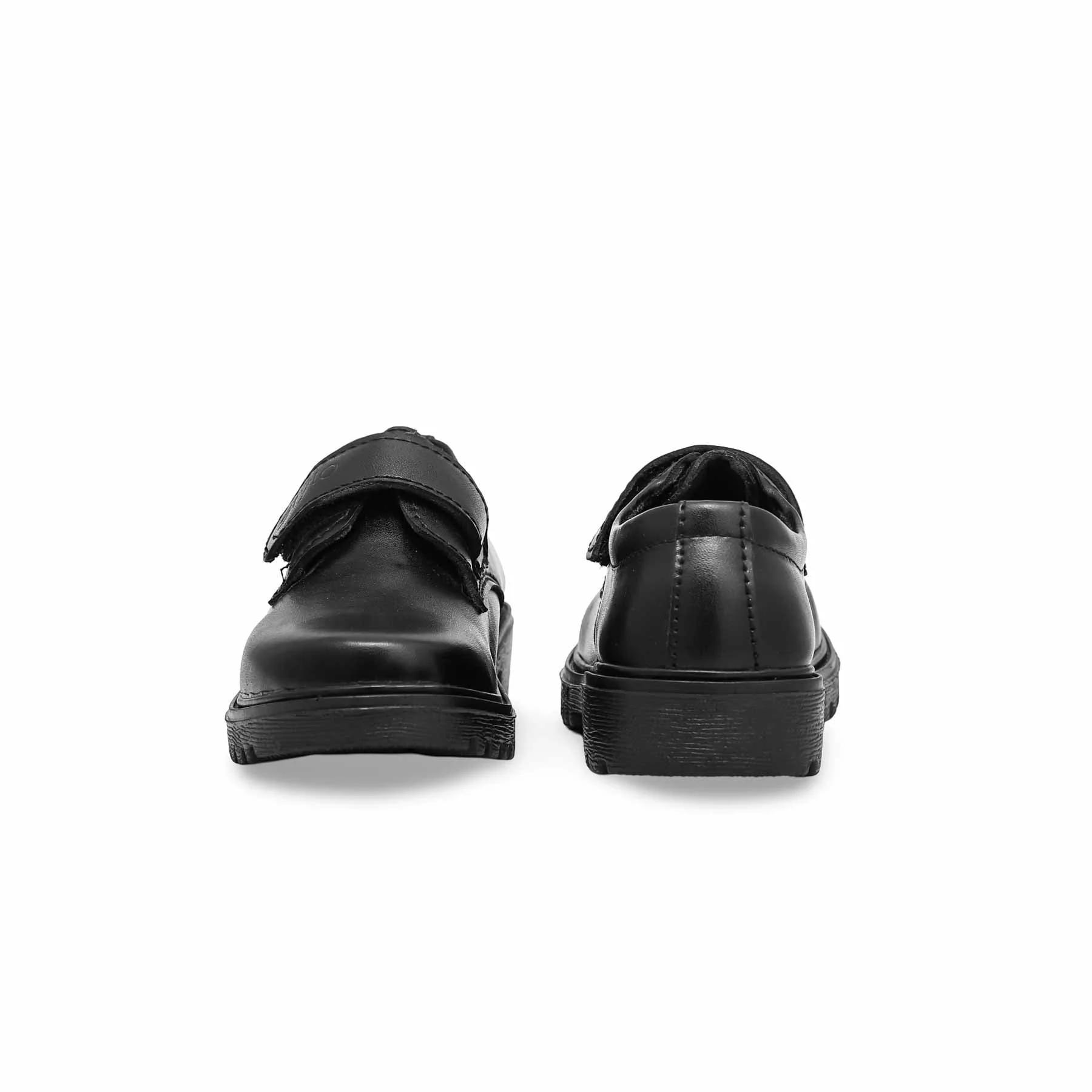 Boys Black Velcro School Shoes SK1076 - Image 4