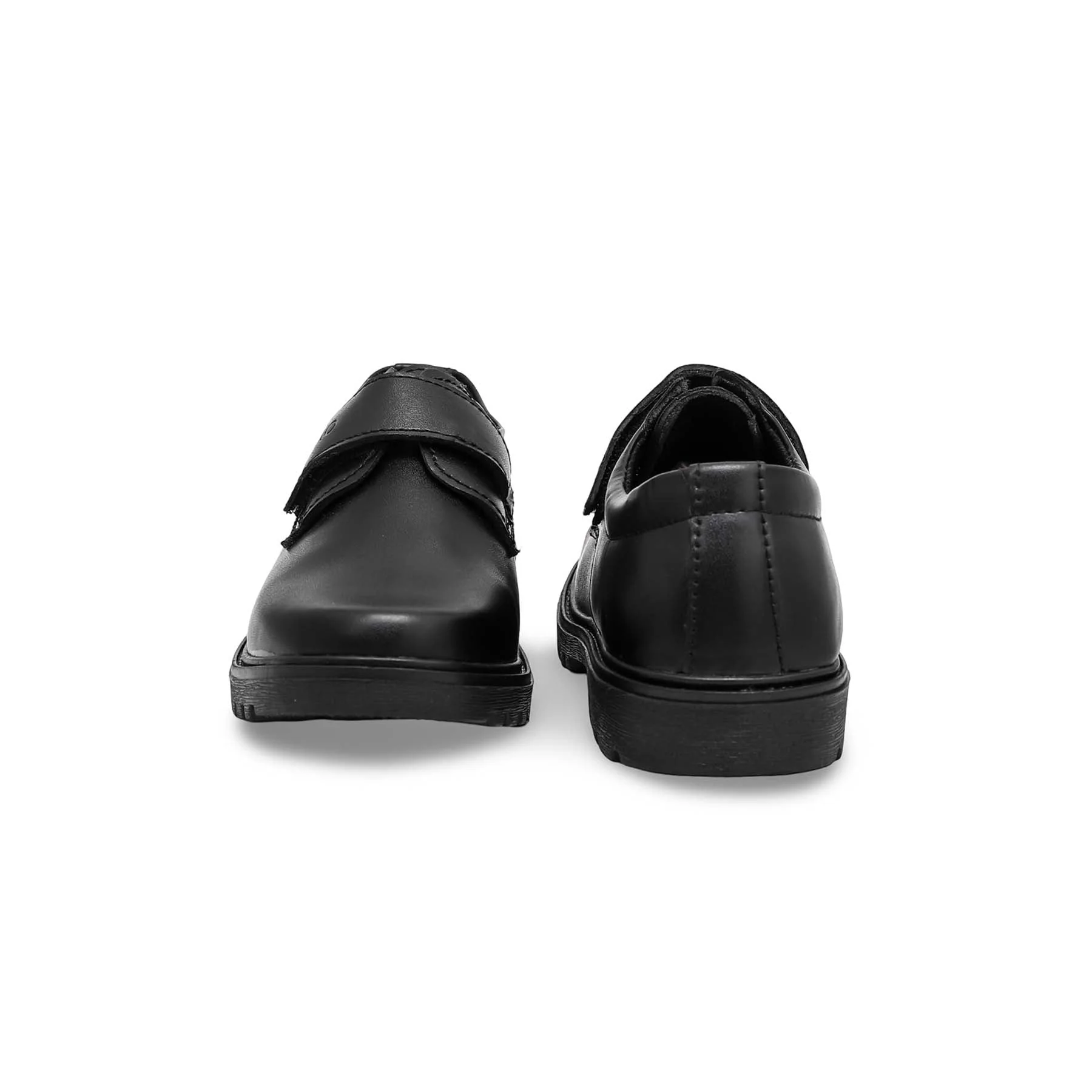 Boys Black Velcro Strap School Shoes SK1077 - Image 3