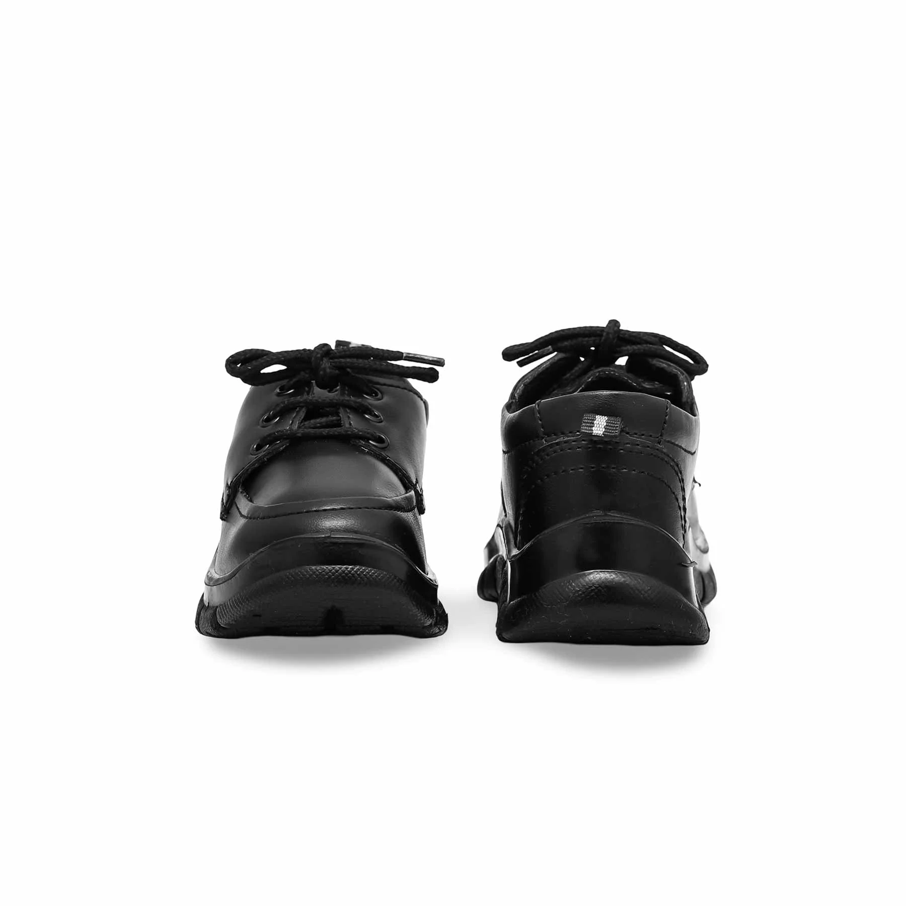 Boys Black Lace Up School Shoes SK1078 - Image 4