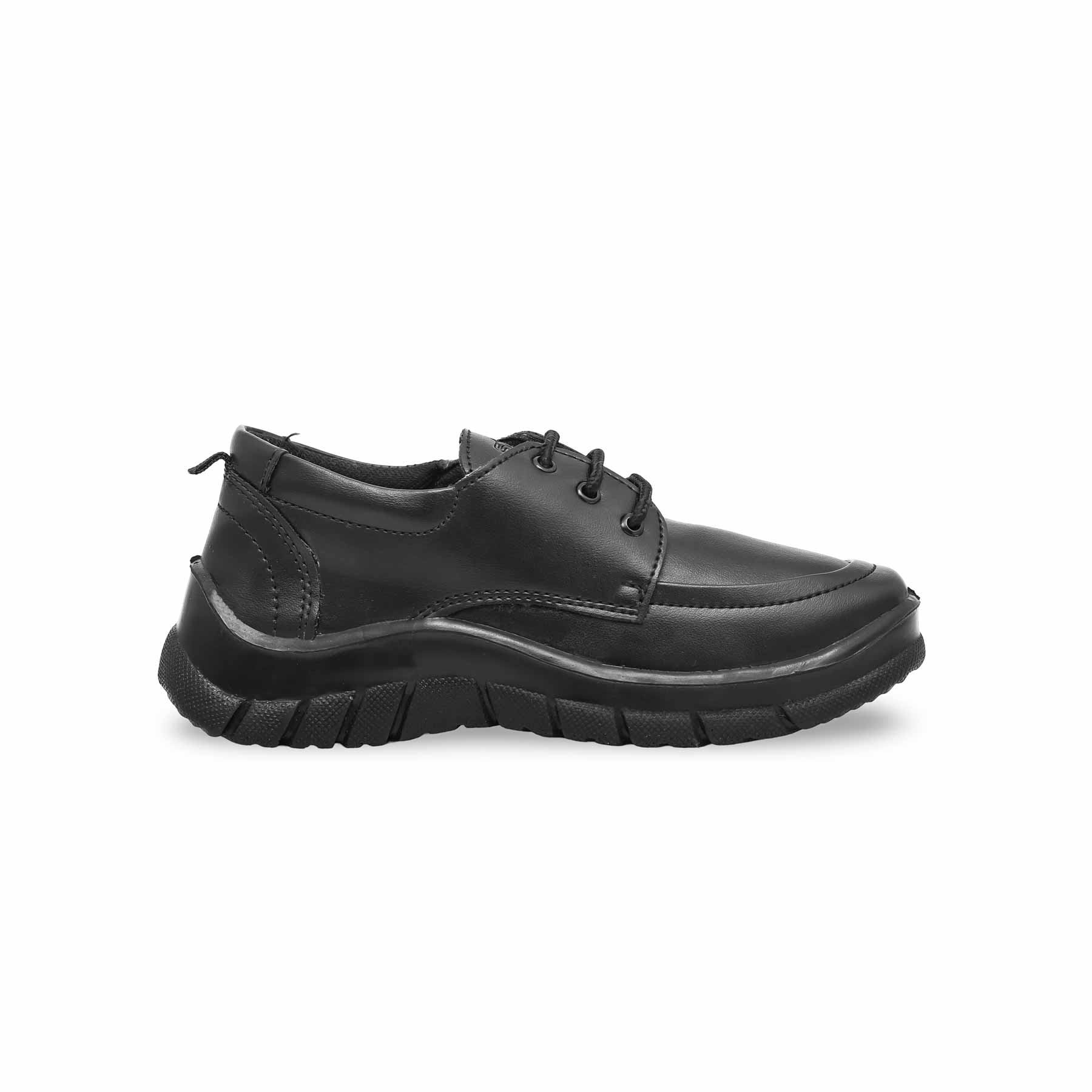 Boys Black Lace Up School Shoes SK1079 - Image 2