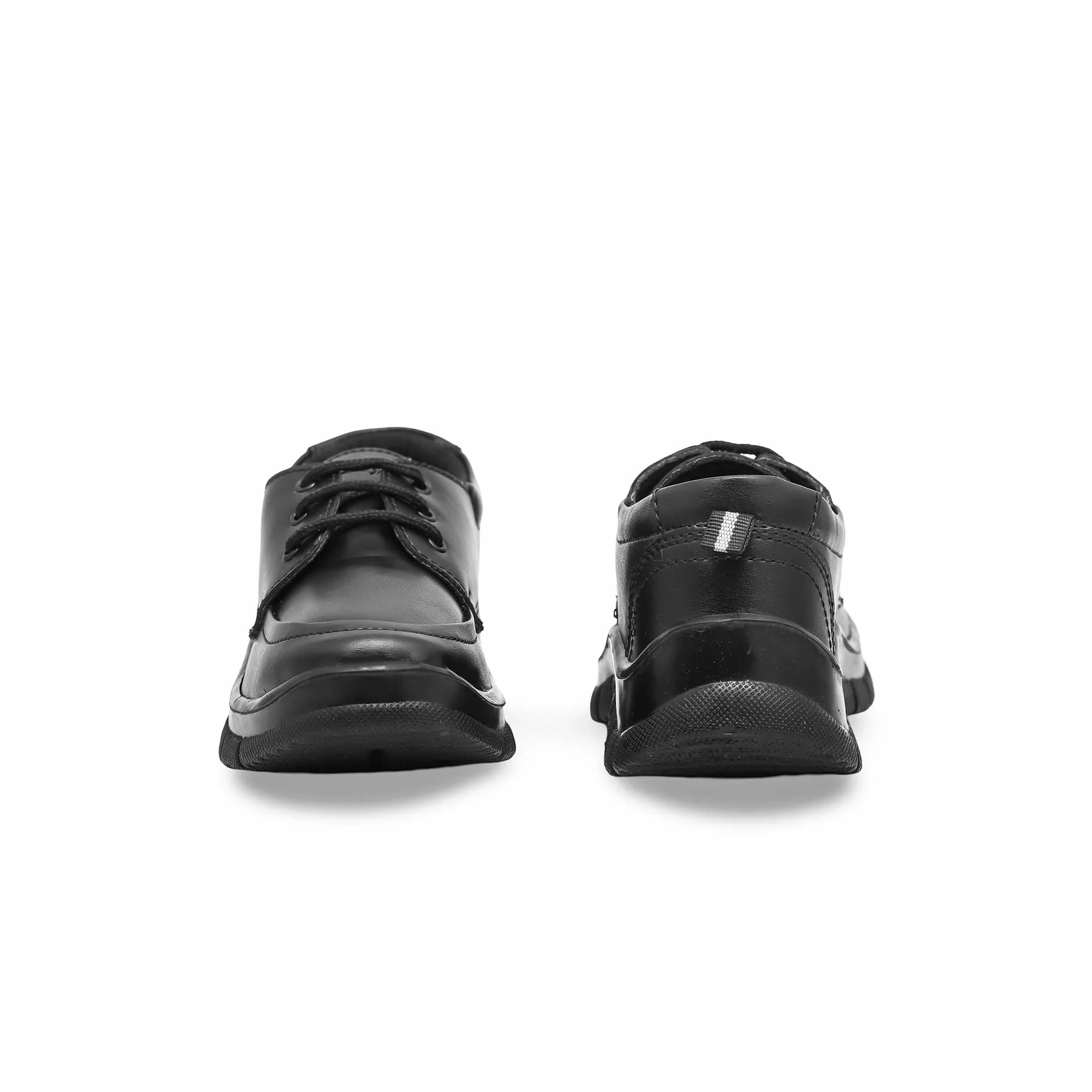 Boys Black Lace Up School Shoes SK1079 - Image 4