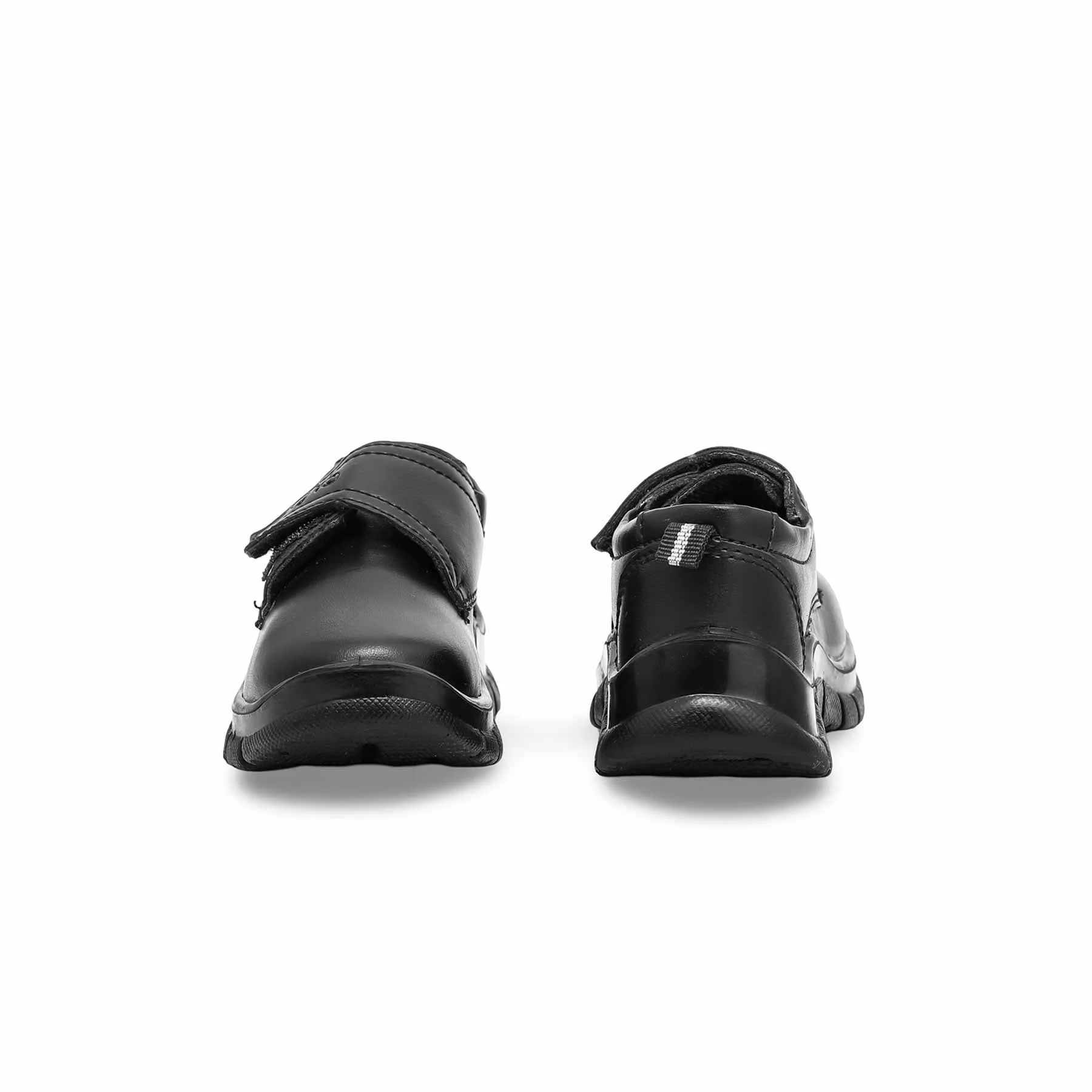 Boys Black Velcro Strap School Shoes SK1083 - Image 3