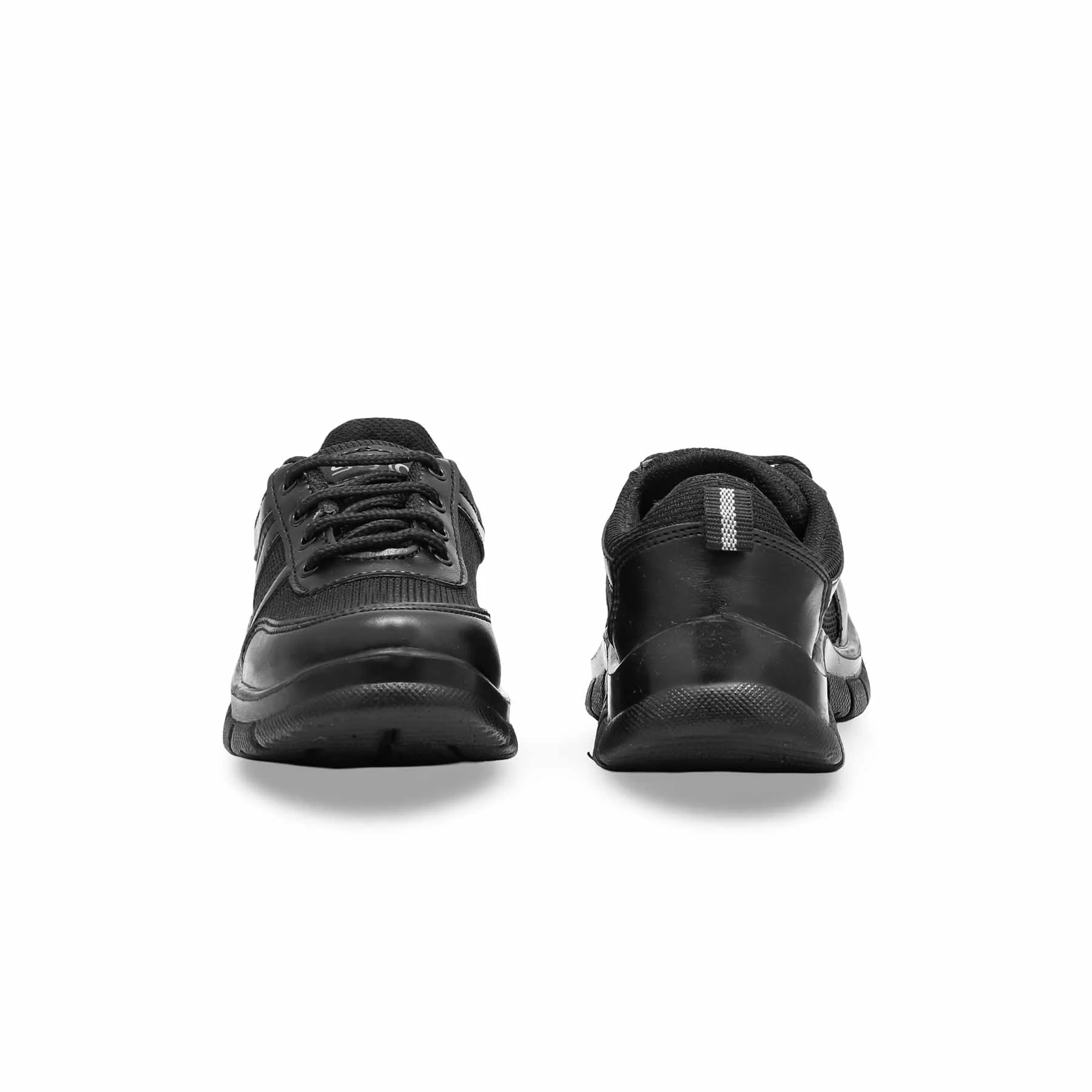 Boys Black Velcro Strap School Shoes SK1085 - Image 4
