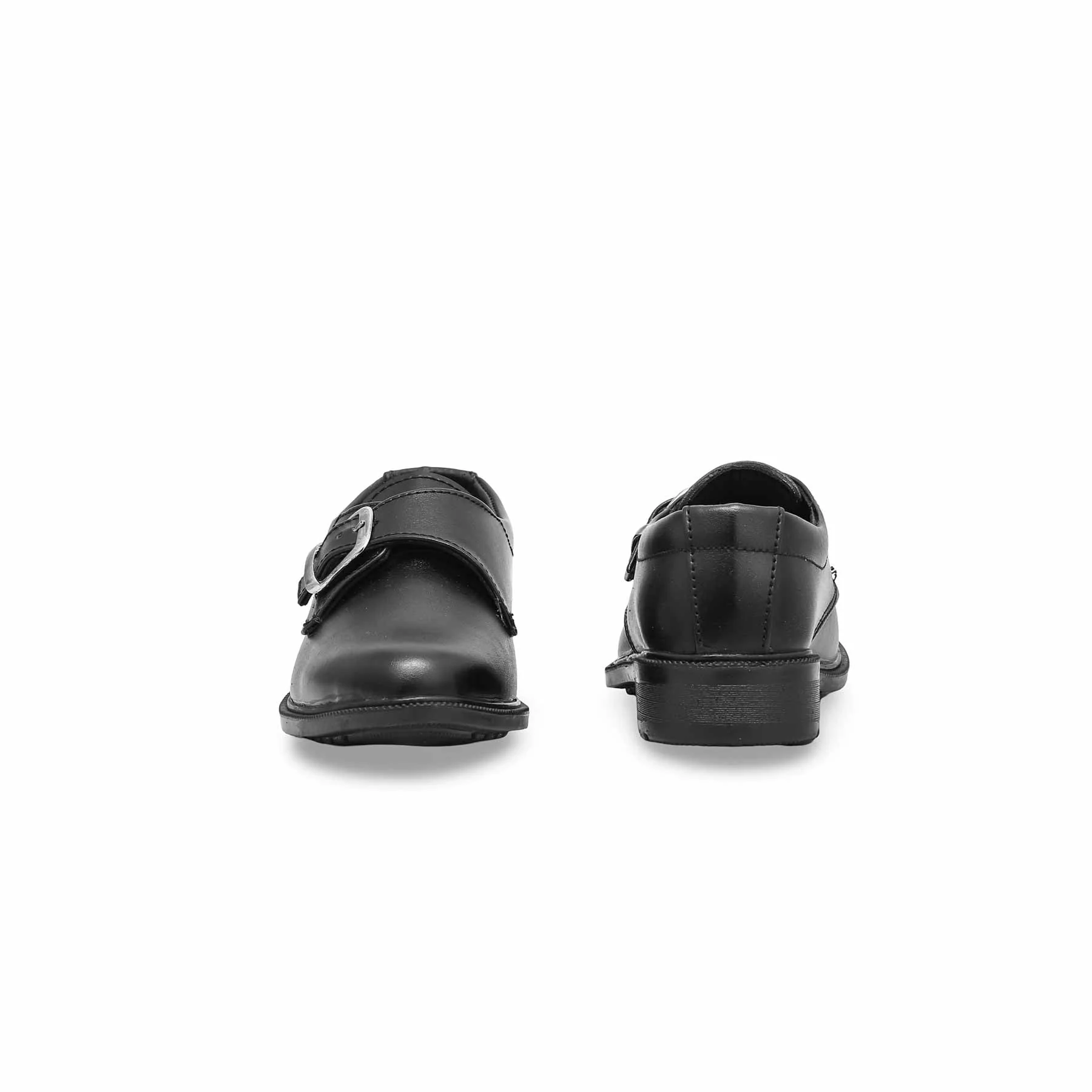 Boys Black Buckle School Shoes SK1089 - Image 4