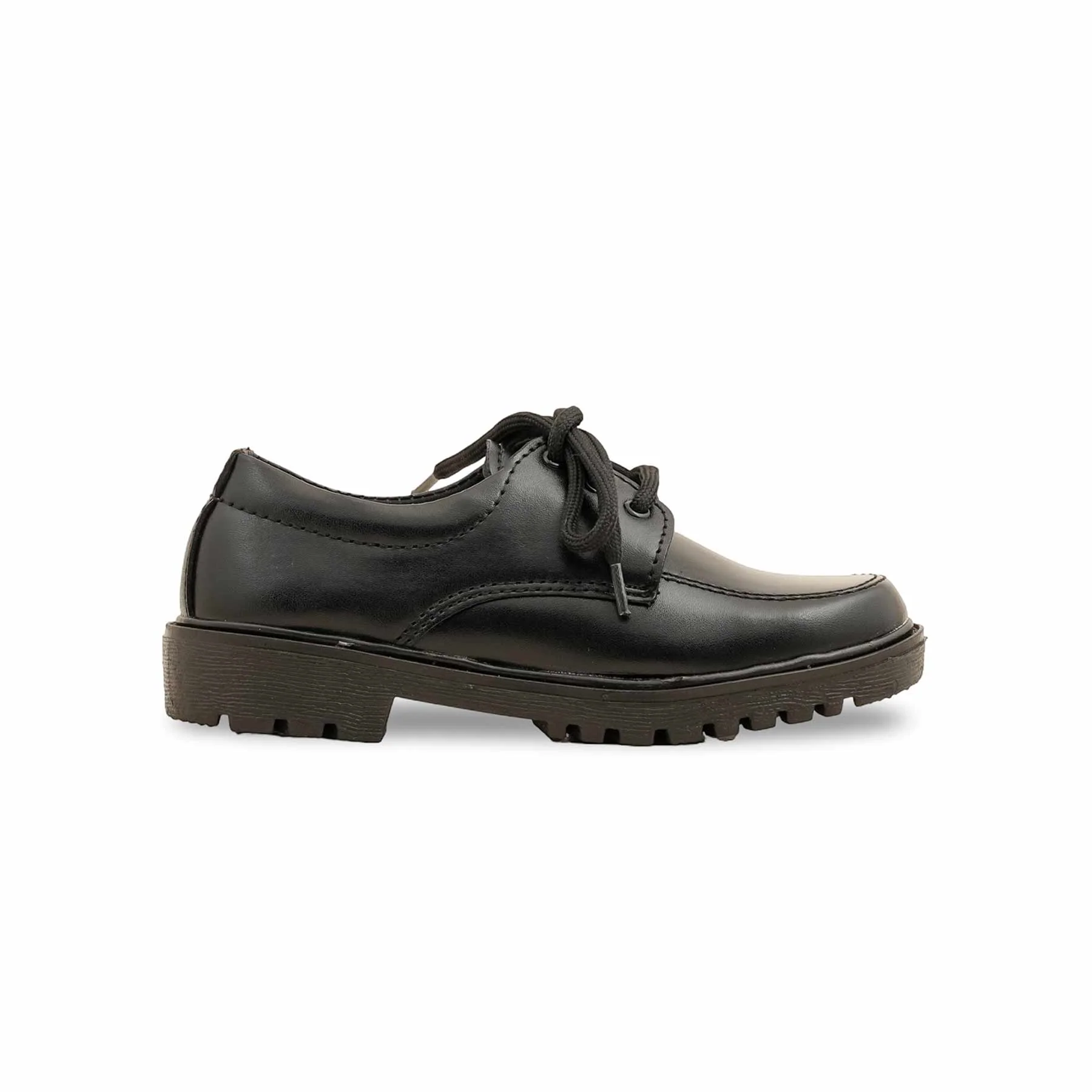 Boys Black Lace Up School Shoes SK1091 - Image 2