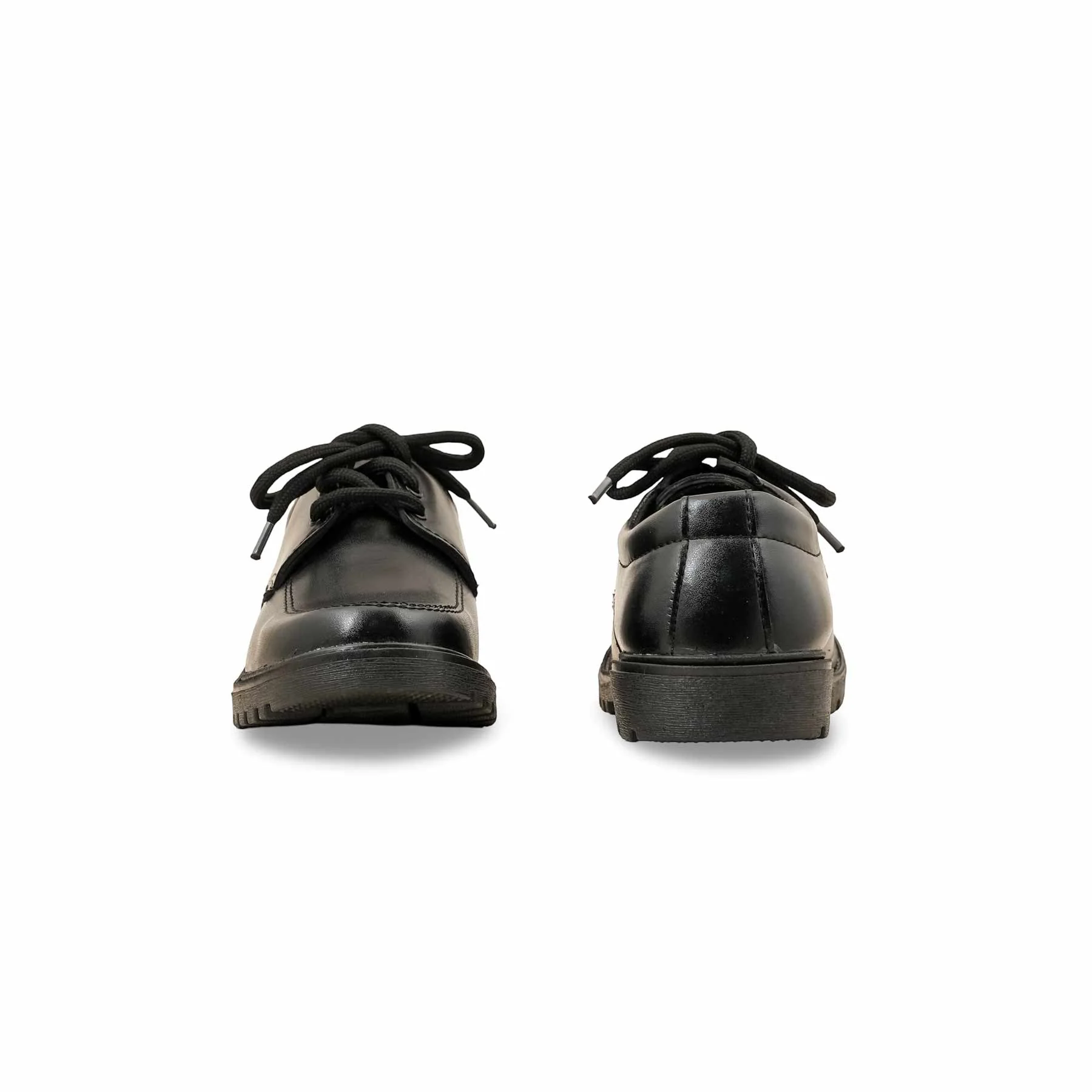 Boys Lace Up Black School Shoes SK1092 - Image 4
