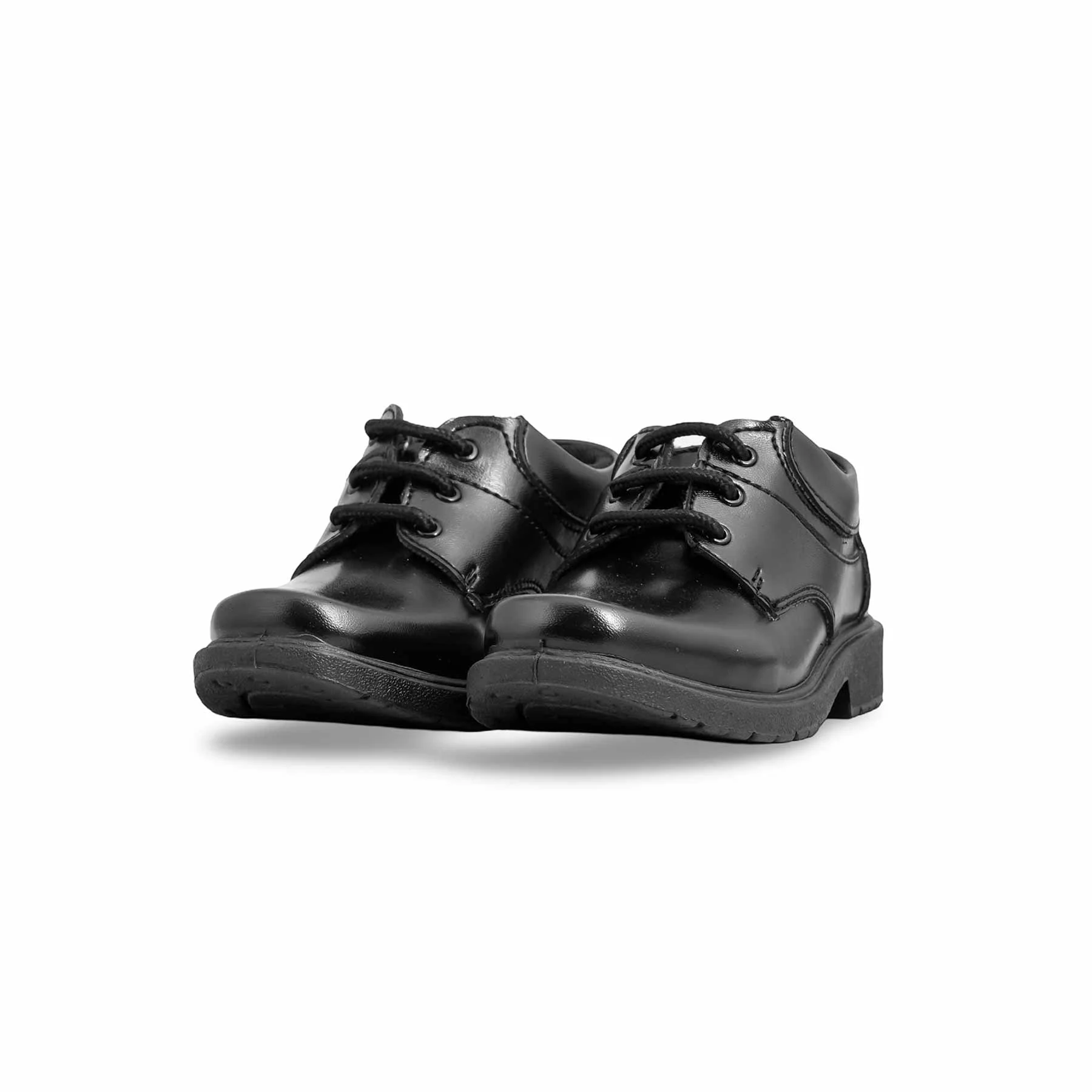 Boys Black Lace Up School Shoes SK1100 - Image 3