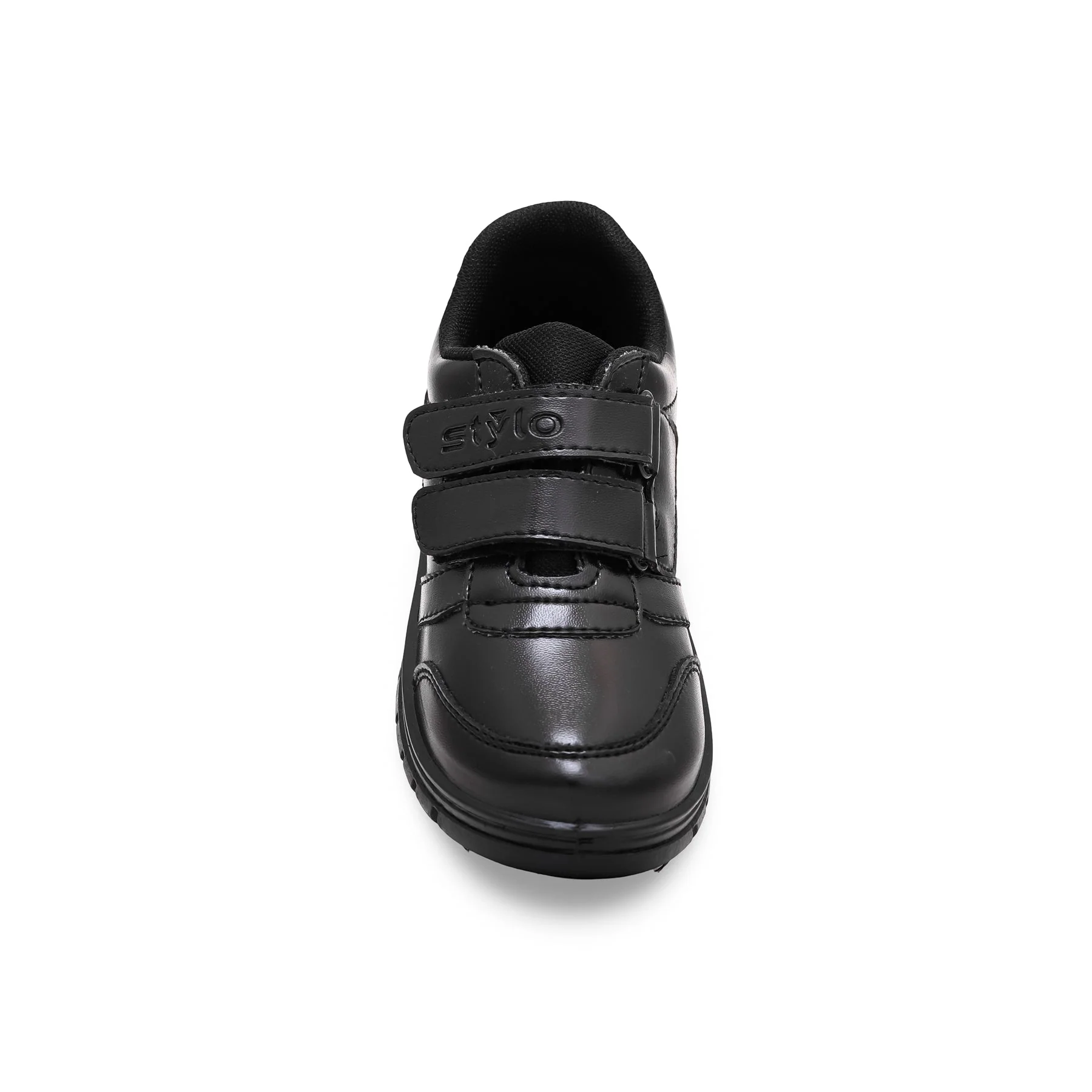 Boys Black Dual Strap School Shoes SK1072 - Image 4