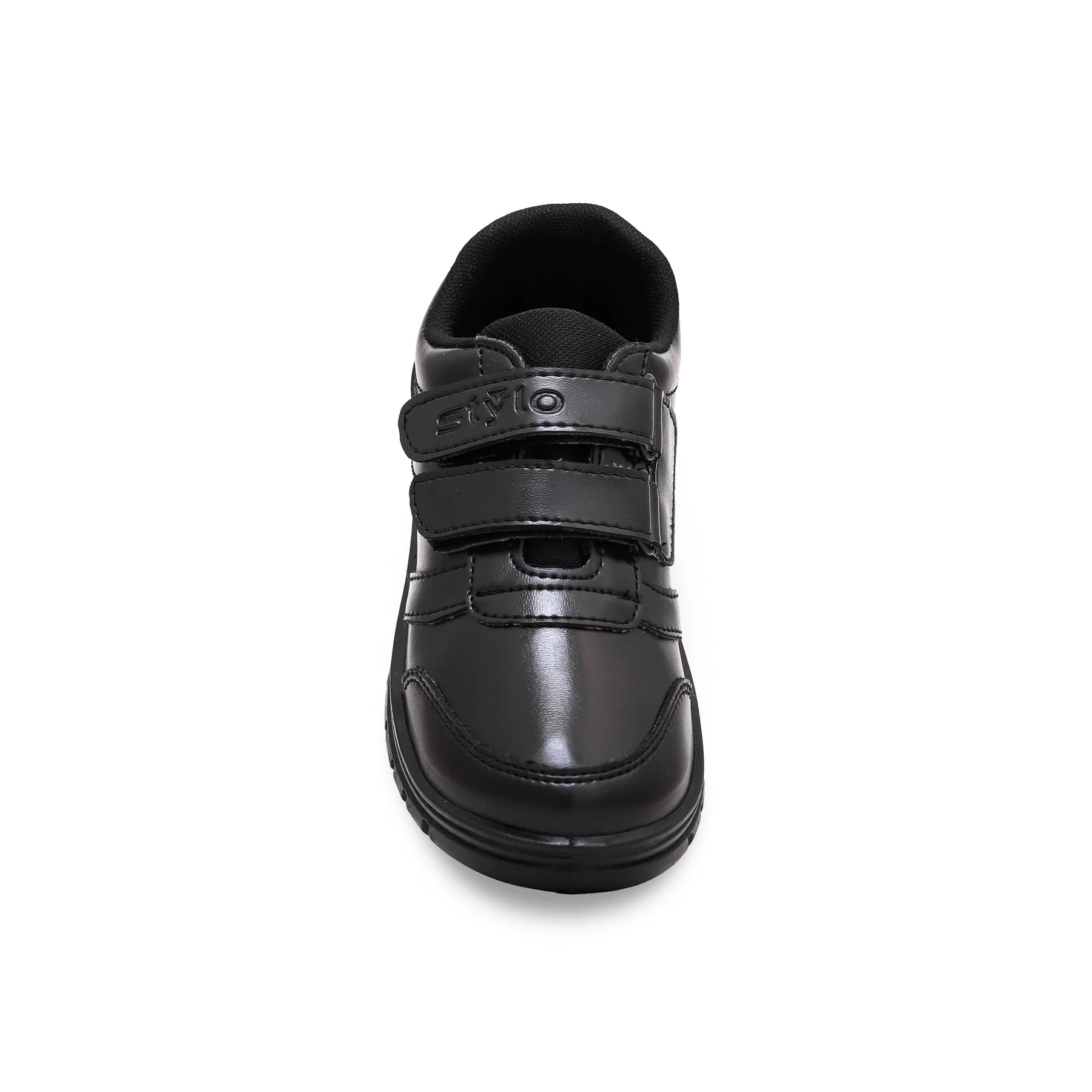 Boys Black Dual Strap Schools Shoes SK1073 - Image 4