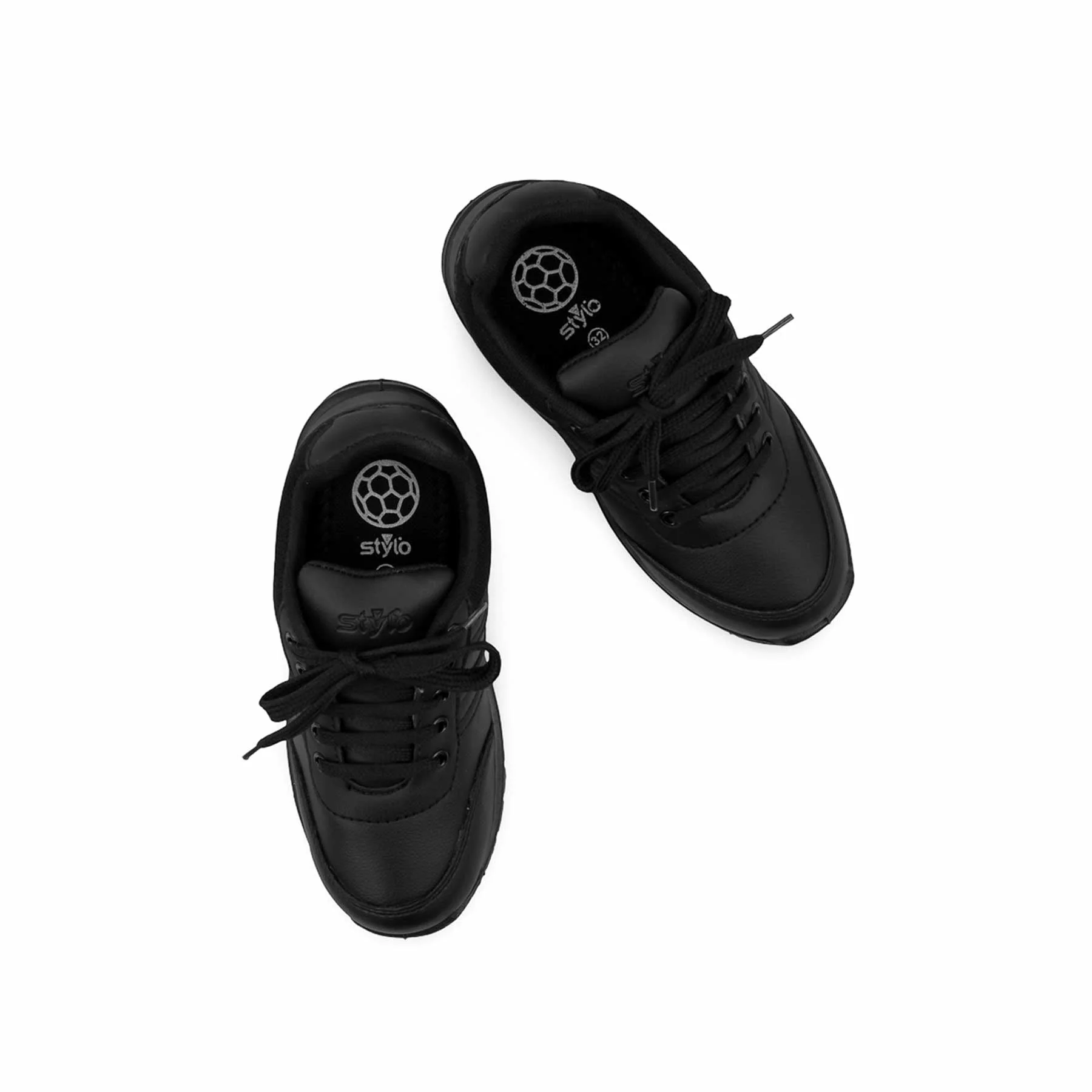 Boys Black Sports School Shoes SK1096 - Image 5
