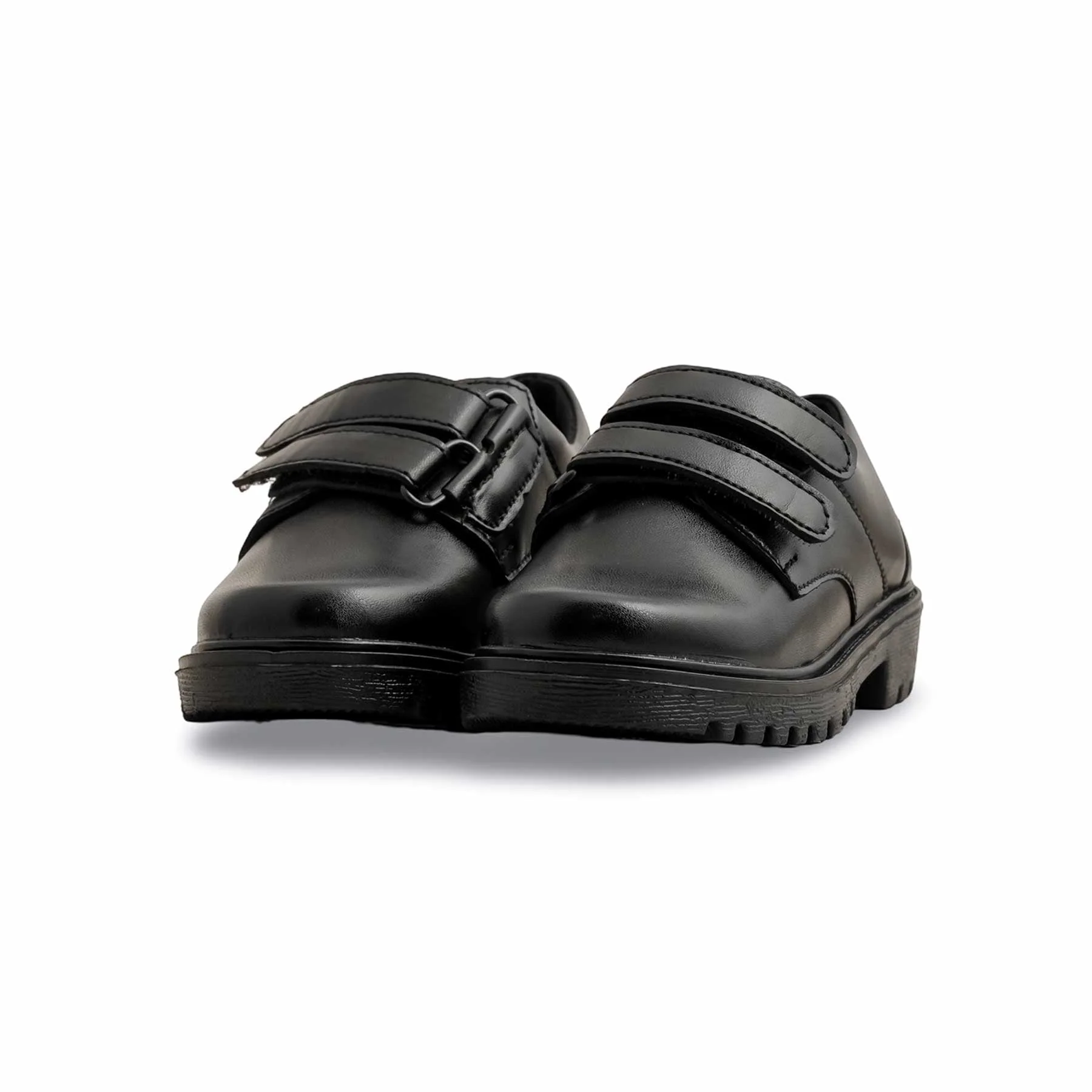 Boys Black Velcro Strap School Shoes SK1093 - Image 3