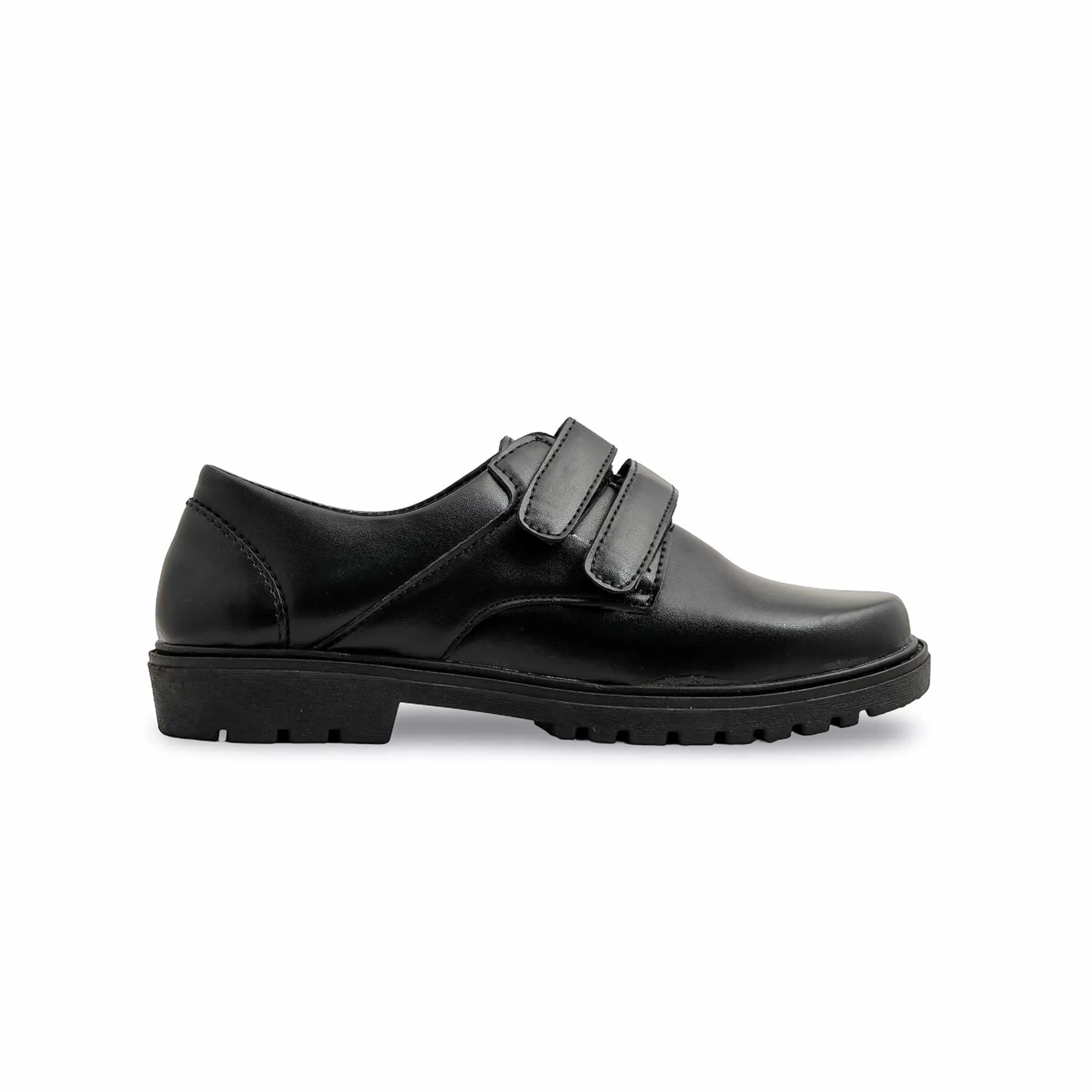Boys Black Velcro Strap School Shoes SK1094 - Image 2