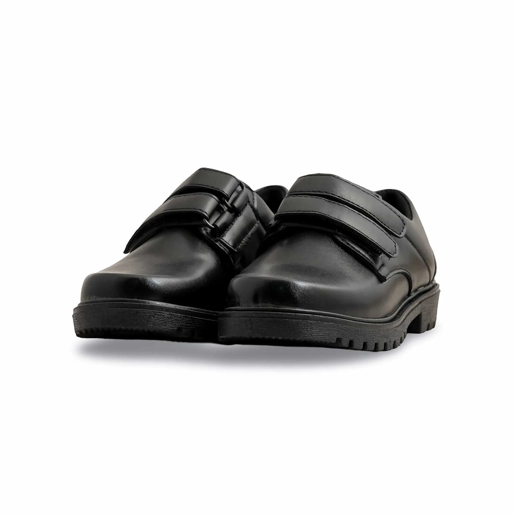 Boys Black Velcro Strap School Shoes SK1094 - Image 3