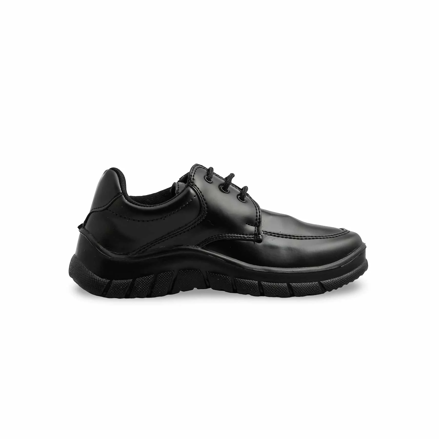 Boys Black Velcro Strap School Shoes SK1103 - Image 2