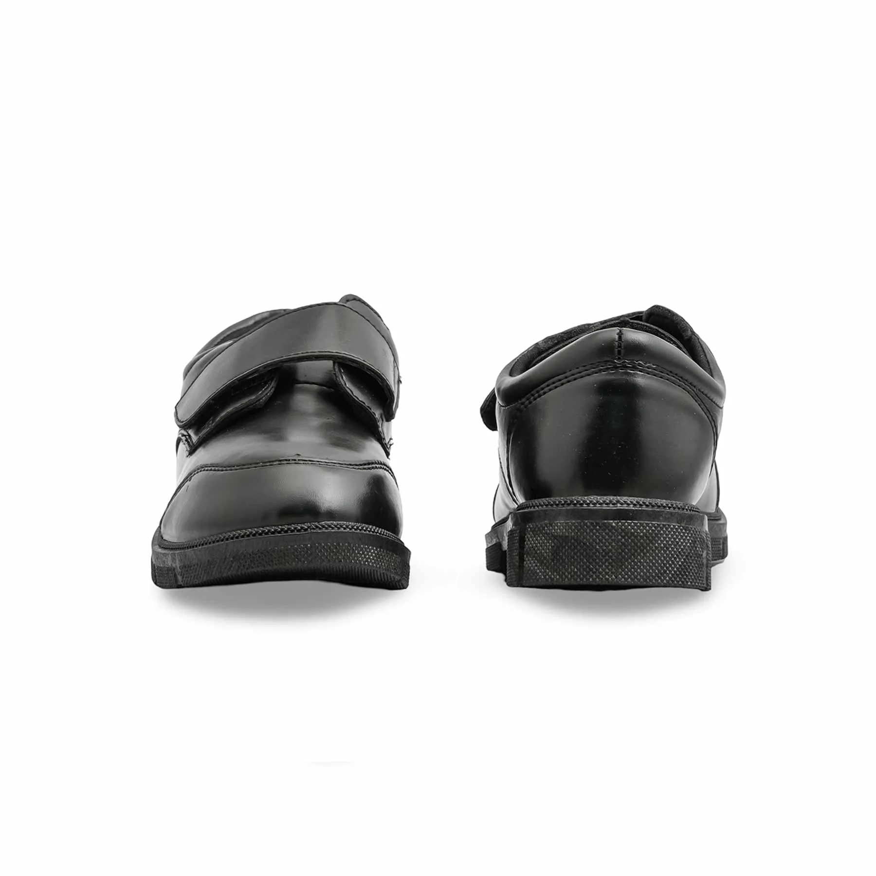 Boys Black Velcro Strap School Shoes SK1117 - Image 4