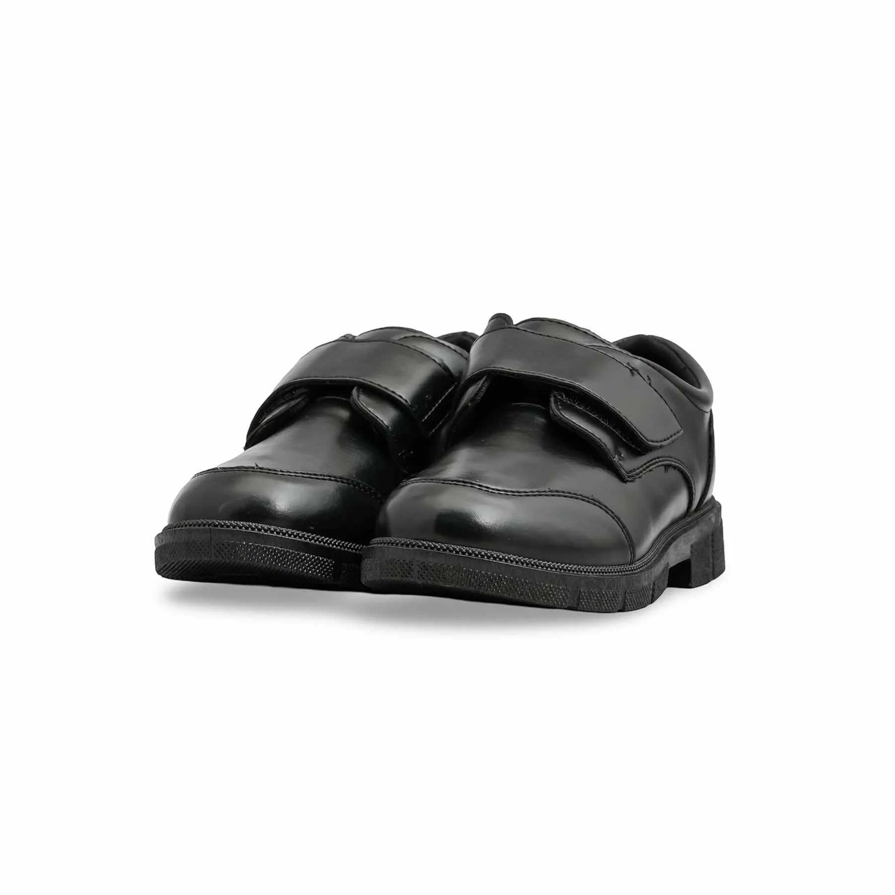 Boys Black Velcro Strap School Shoes SK1118 - Image 3