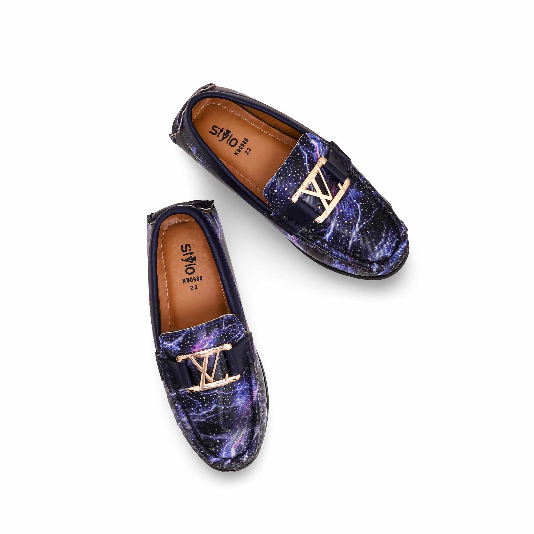Boys Blue Casual Moccasin KD0980 - Image 5