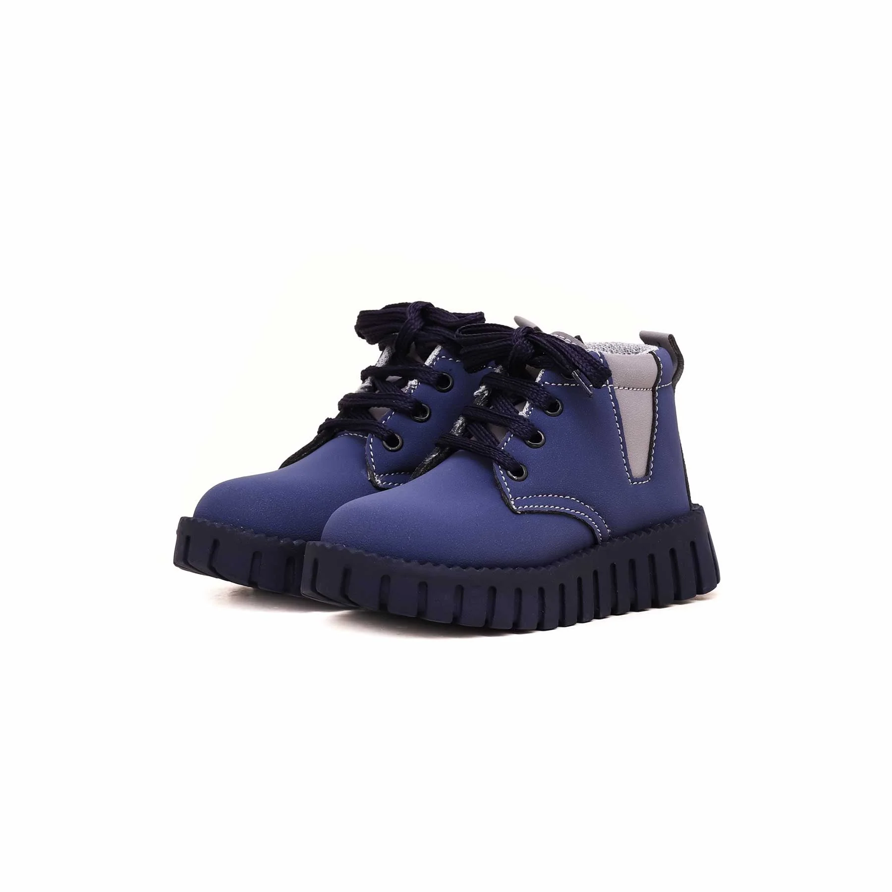 Boys Blue Formal Long Shoes KD8079 - Image 3
