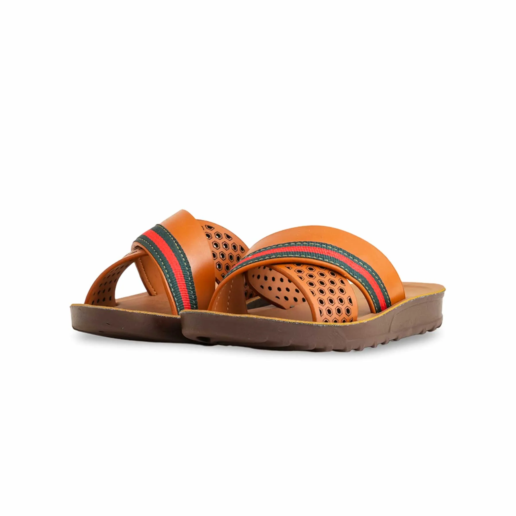 Boys Brown Casual Slipper KD4711 - Image 3
