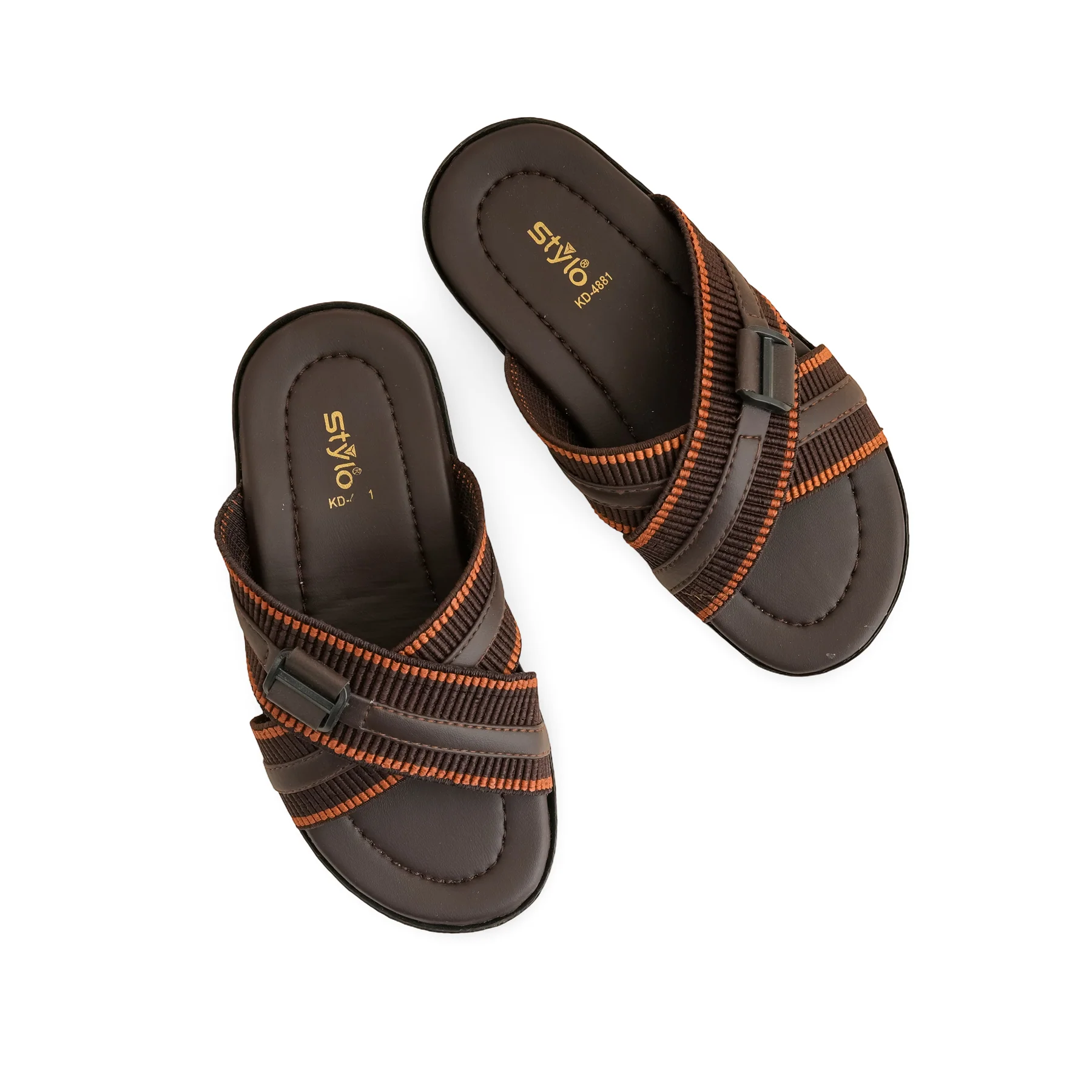 Boys Brown Casual Slipper KD4881 - Image 4