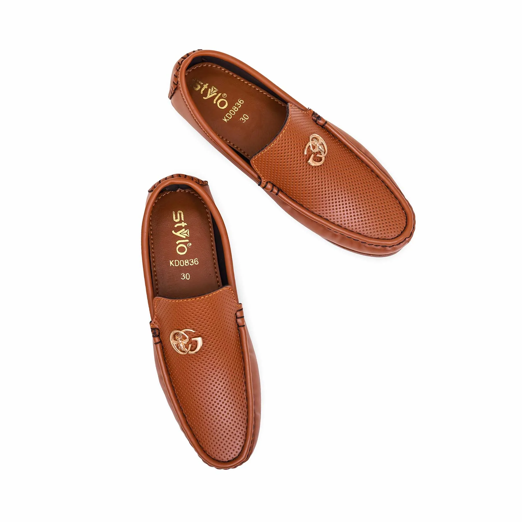 Boys Brown Formal Moccasin KD0836 - Image 5