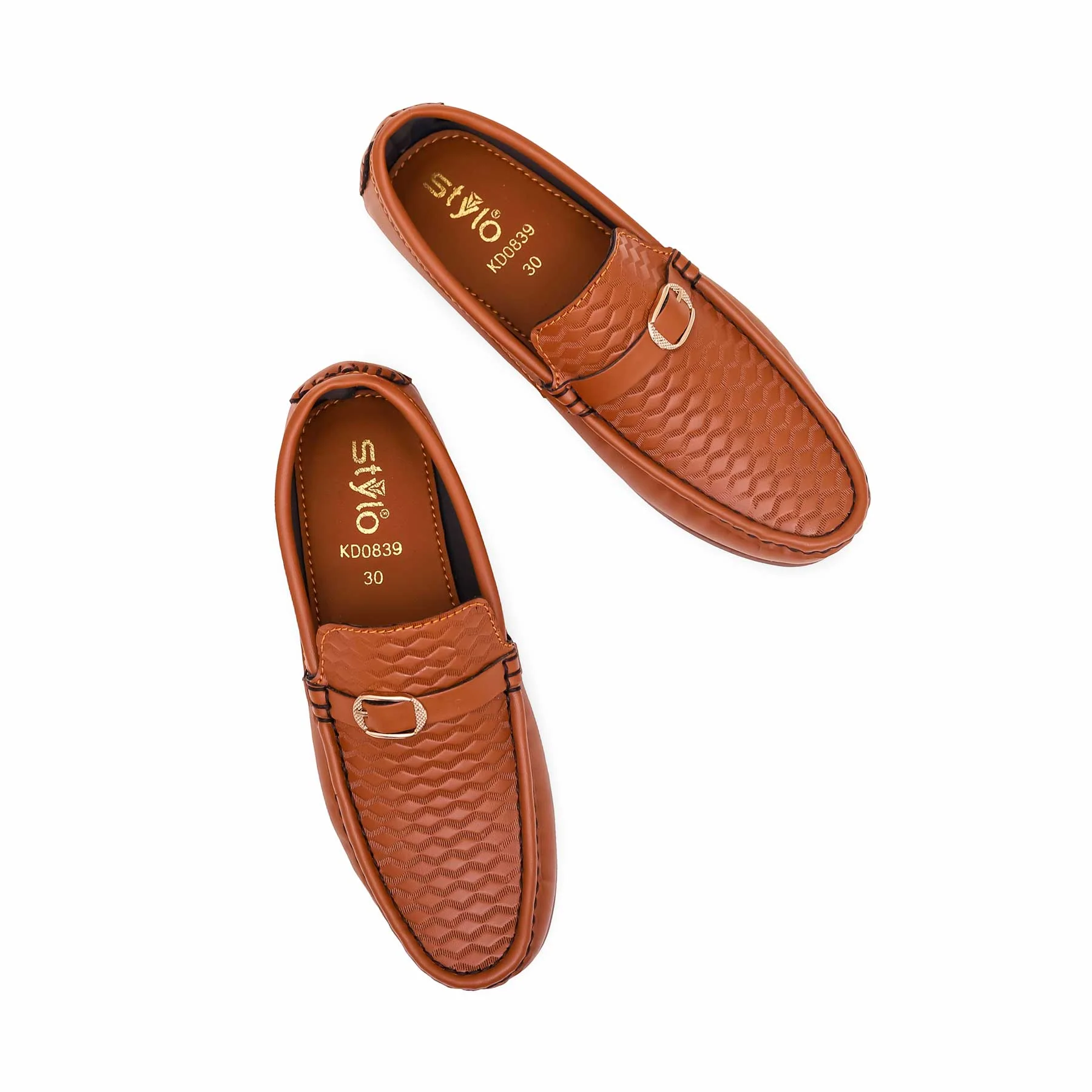 Boys Brown Formal Moccasin KD0839 - Image 5