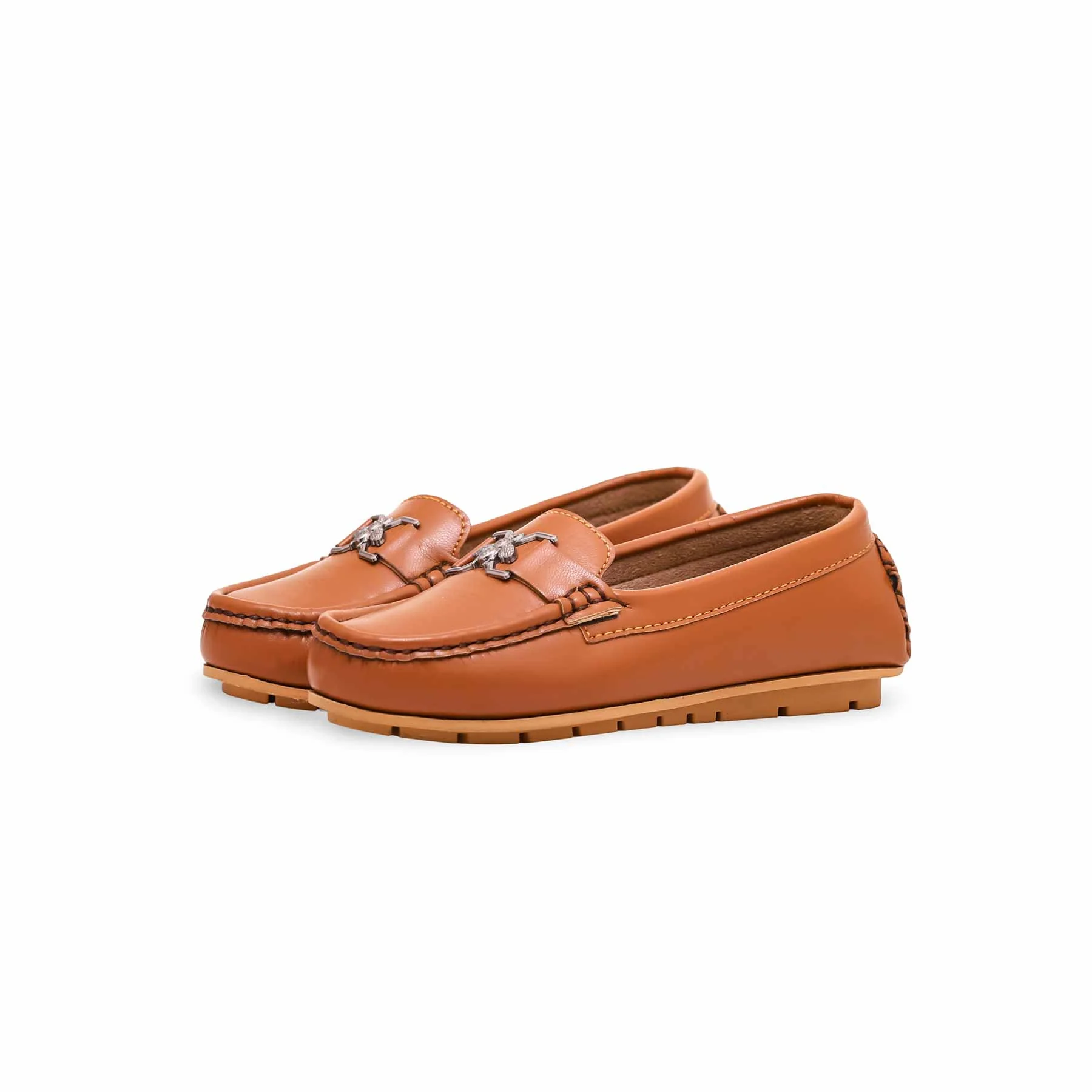 Boys Brown Formal Moccasin KD0886 - Image 2