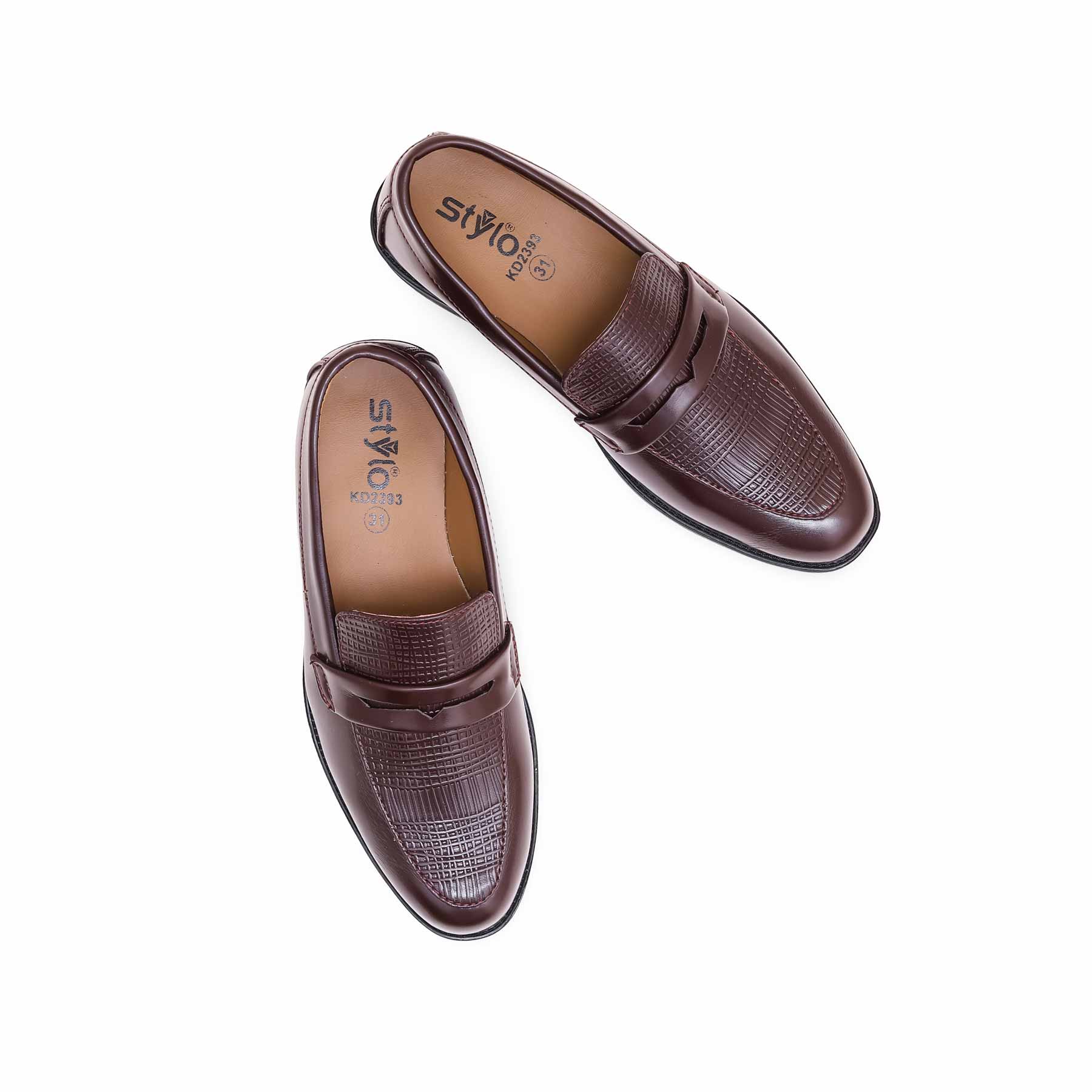 Boys Brown Formal Moccasin KD2393 - Image 4