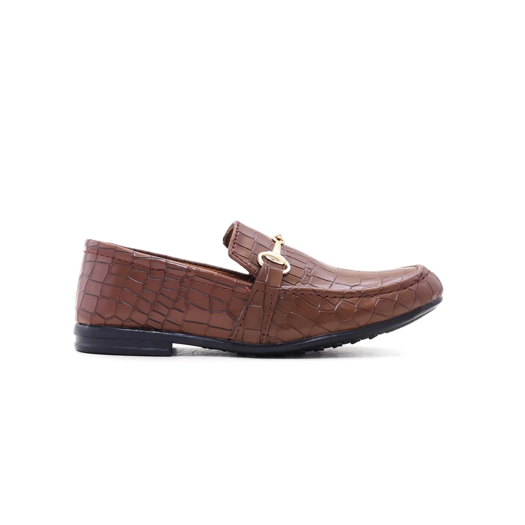 Boys Brown Formal Moccasins KD0285 - Image 2
