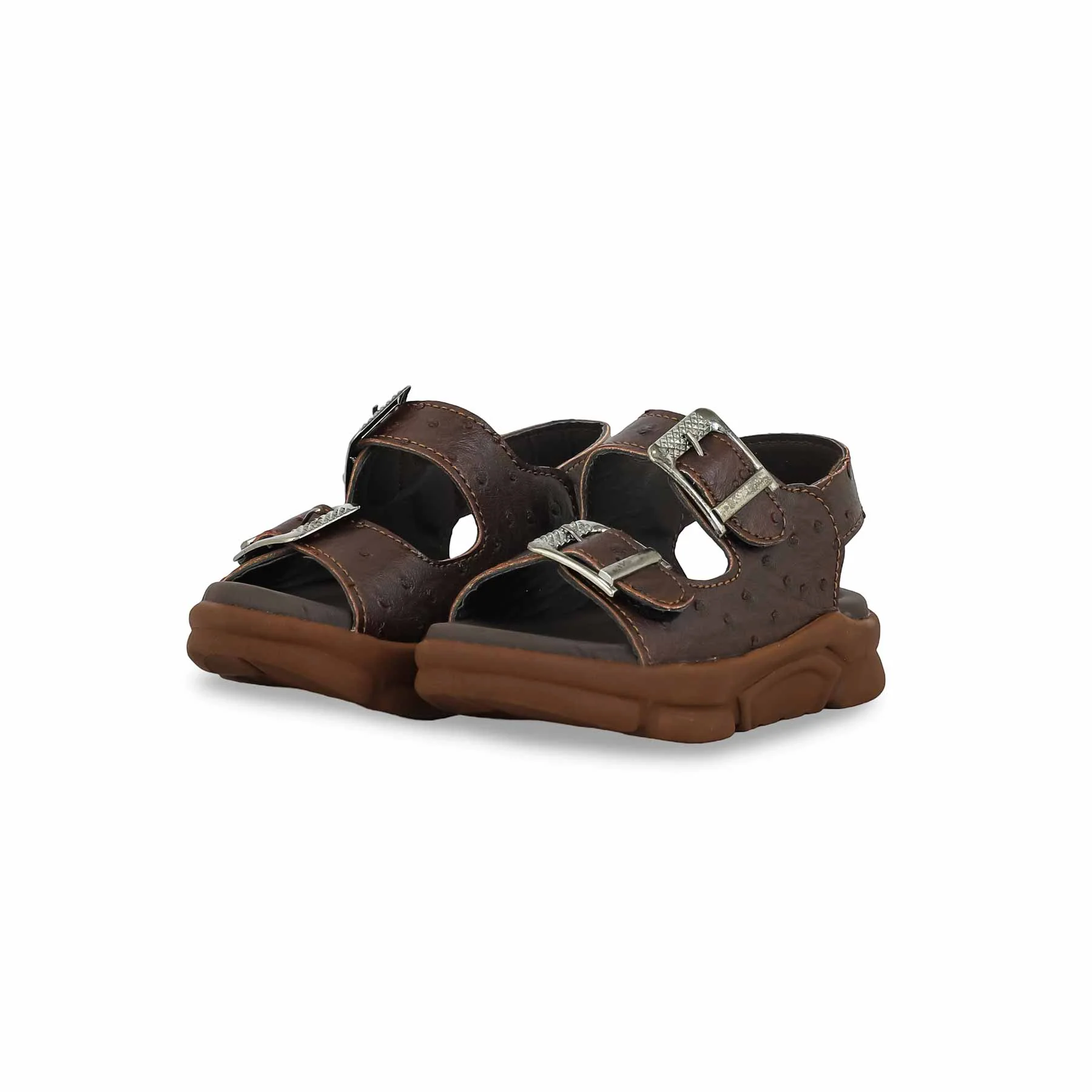 Boys Brown Formal Sandal KD4719 - Image 3