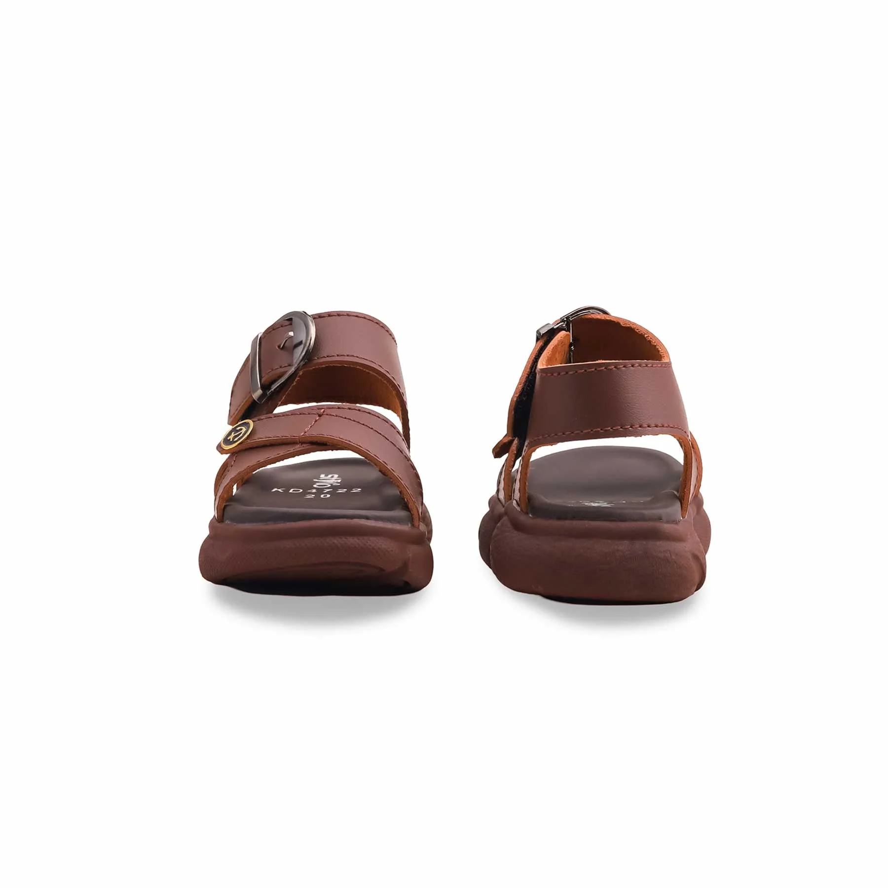 Boys Brown Formal Sandal KD4722 - Image 4