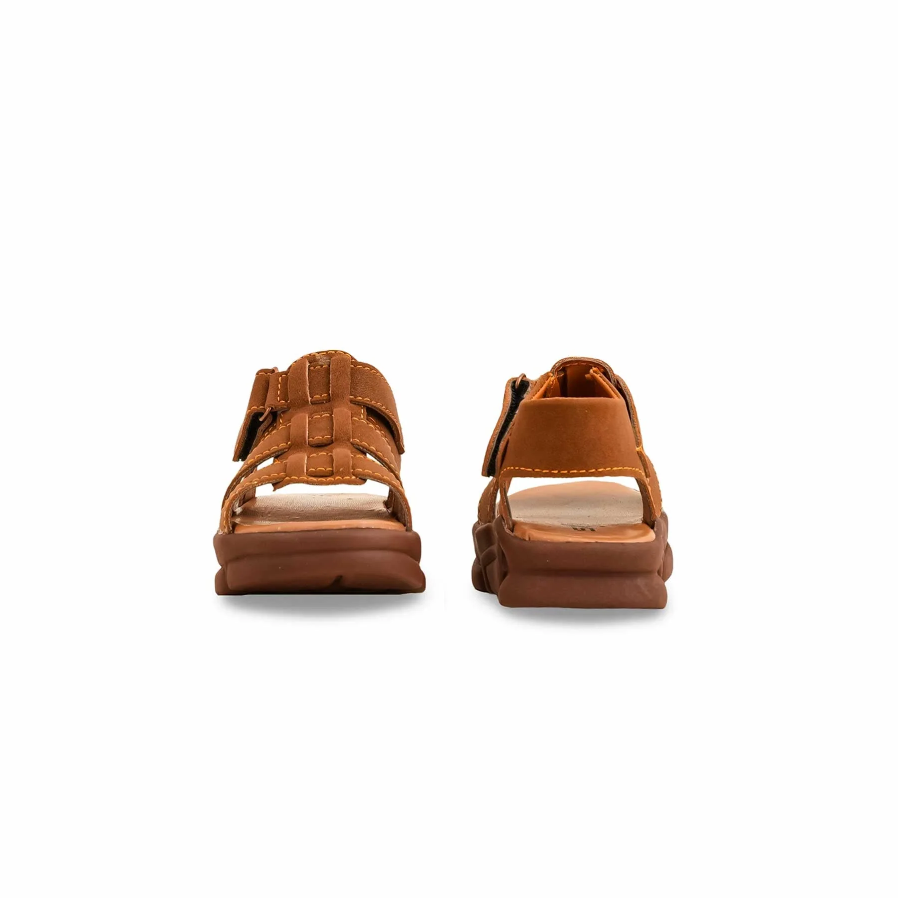 Boys Brown Formal Sandal KD4741 - Image 4