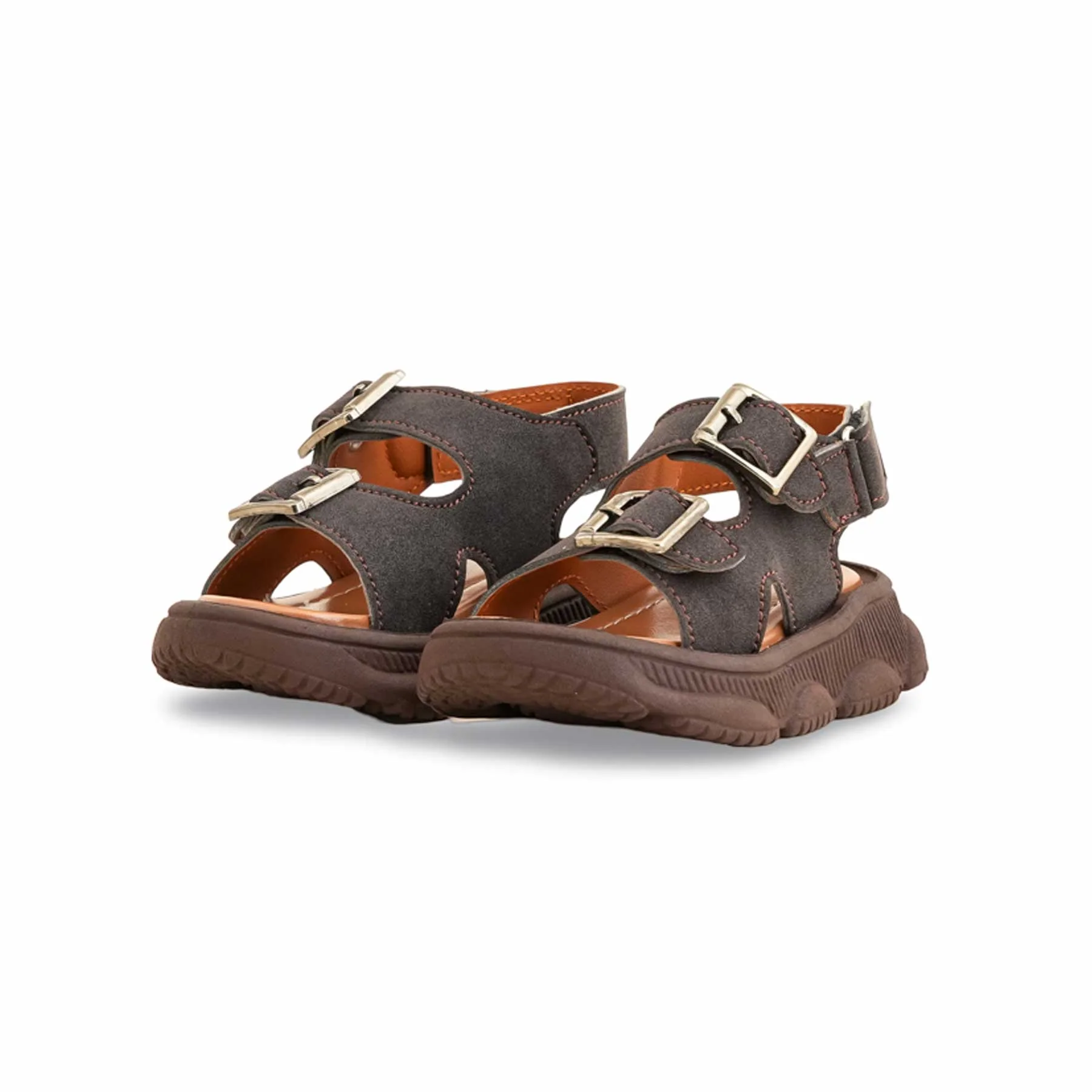 Boys Brown Formal Sandal KD4744 - Image 3