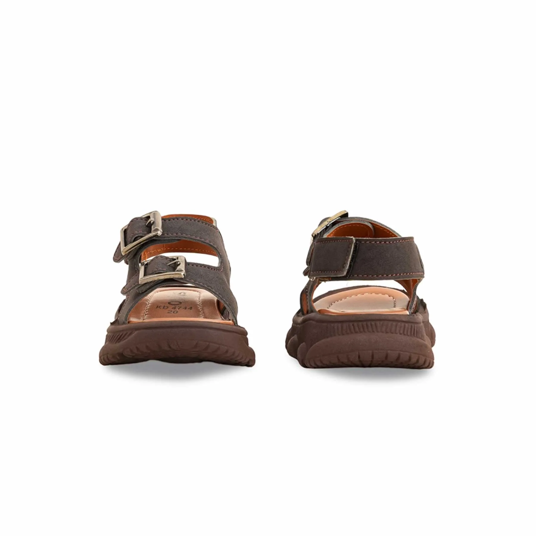 Boys Brown Formal Sandal KD4744 - Image 4