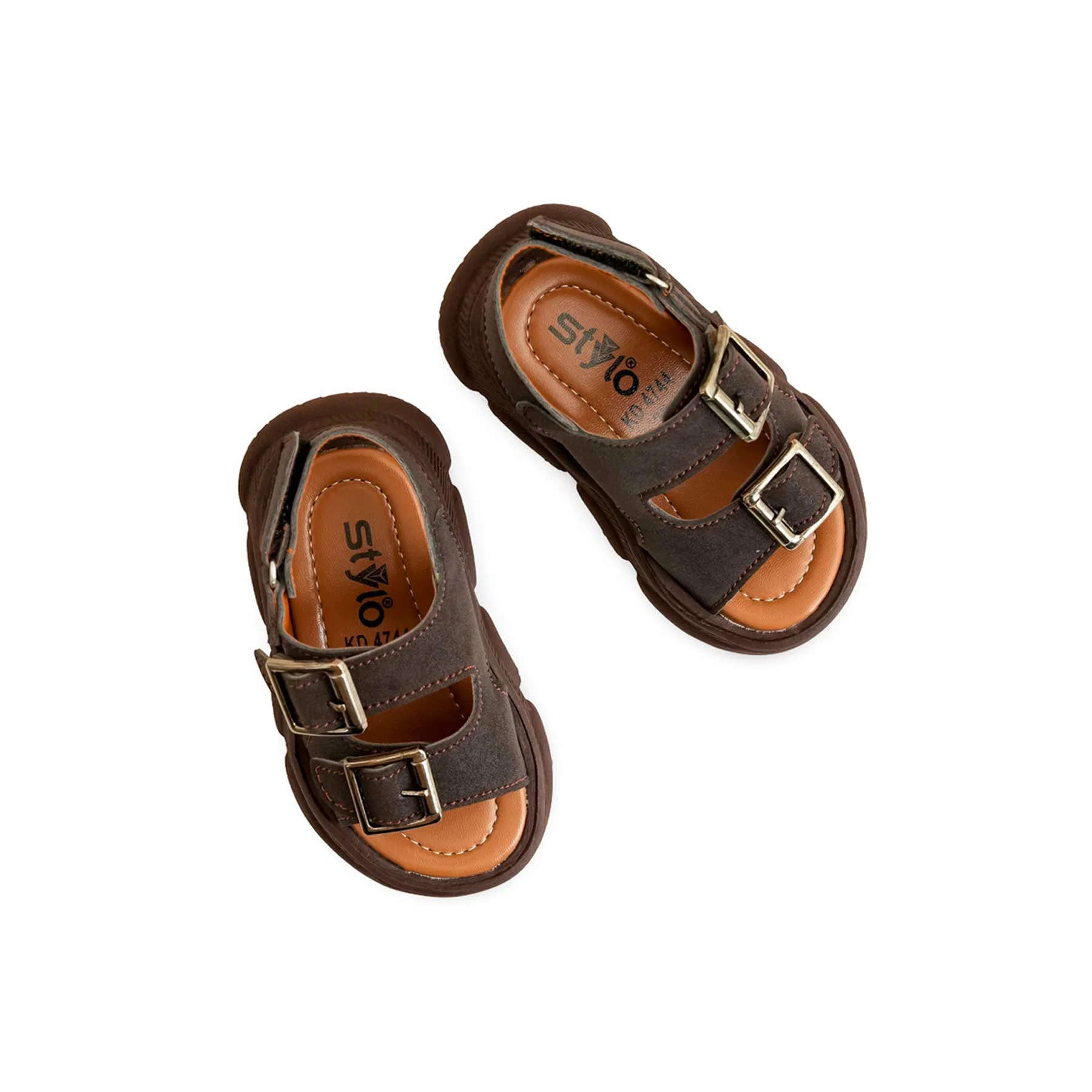 Boys Brown Formal Sandal KD4744 - Image 5