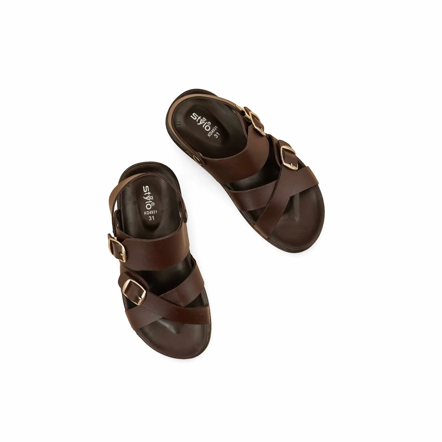 Boys Brown Formal Sandal KD4931 - Image 5