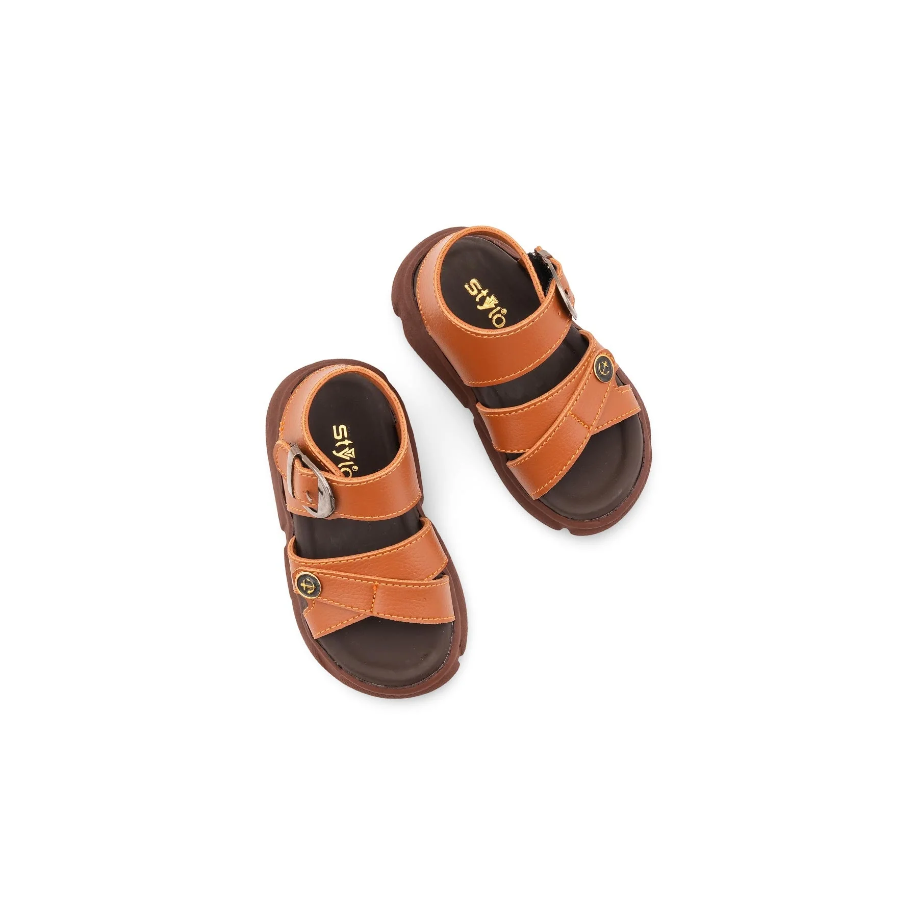 Boys Brown Formal Sandal KD4981 - Image 5