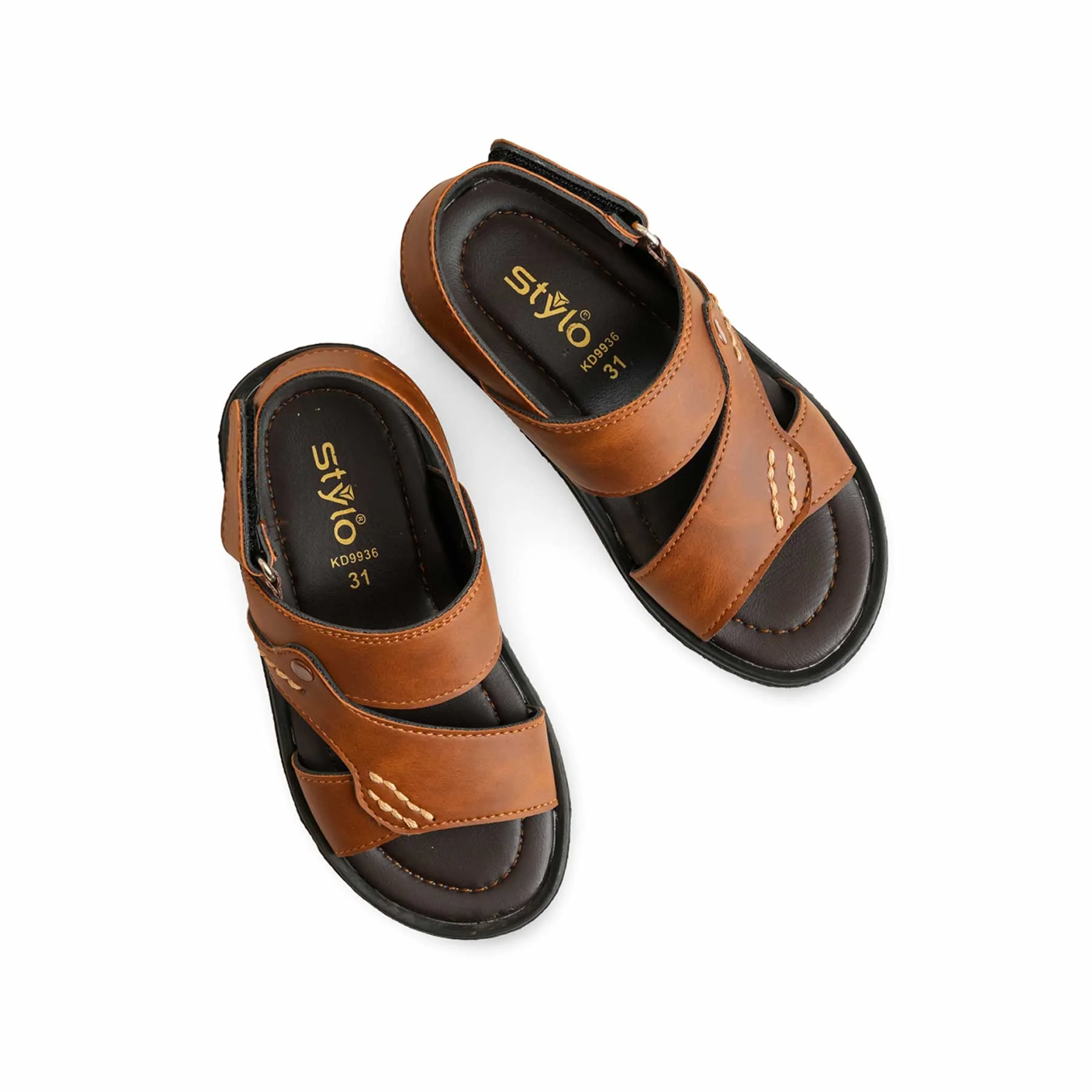 Boys Brown Formal Sandal KD9936 - Image 5